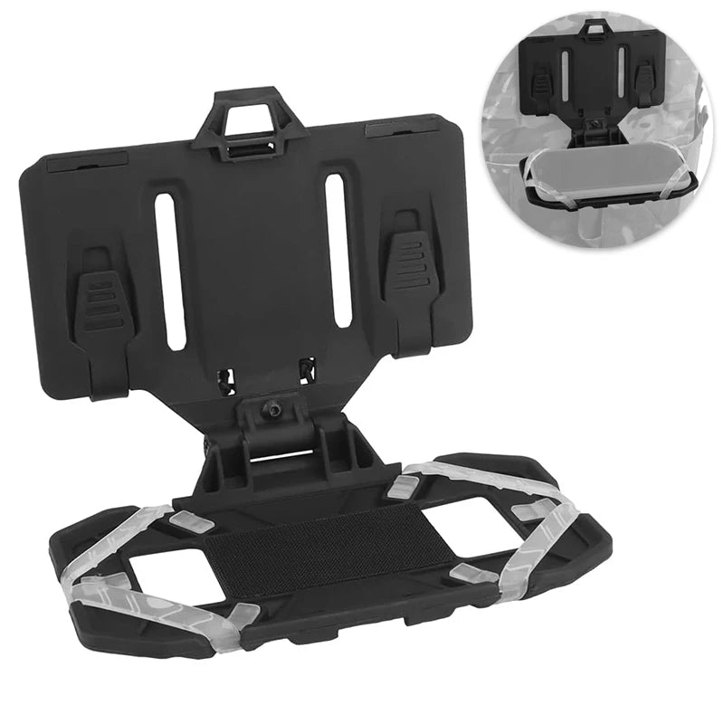 Tactical MOLLE Folding Navigation Board & Smartphone Holder Set - Military GPS Map Mount for Hiking, Camping & Off-Road Adventures