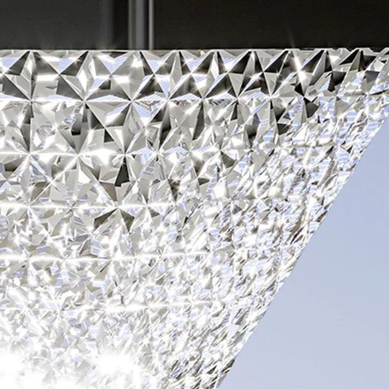 Solar Powered Diamond Faceted Outdoor Pillar Lights - Waterproof LED Landscape Lighting for Garden, Pathway, Patio, and Driveway Decoration