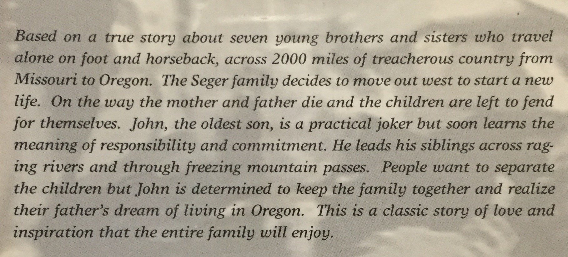 Seven Alone [VHS] - Classic Family Adventure Movie - Perfect for Movie Nights & Nostalgic Collectors
