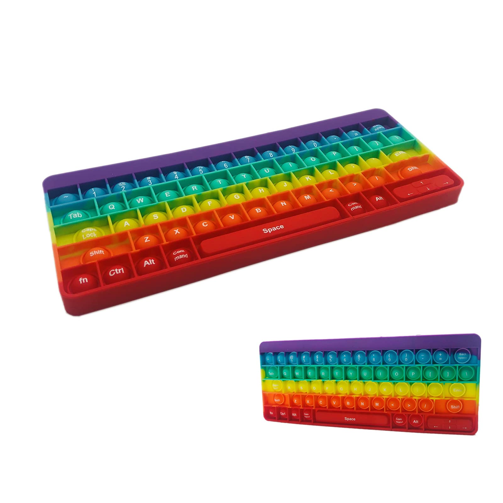 Depointer Keyboard-Shaped Push Pop Bubble Fidget Toy - Stress Relief Sensory Toy for Kids & Adults with Anxiety, Autism - Office Desk Toy for Focus & Relaxation - Perfect for ADHD, Classroom, Work & Home Use