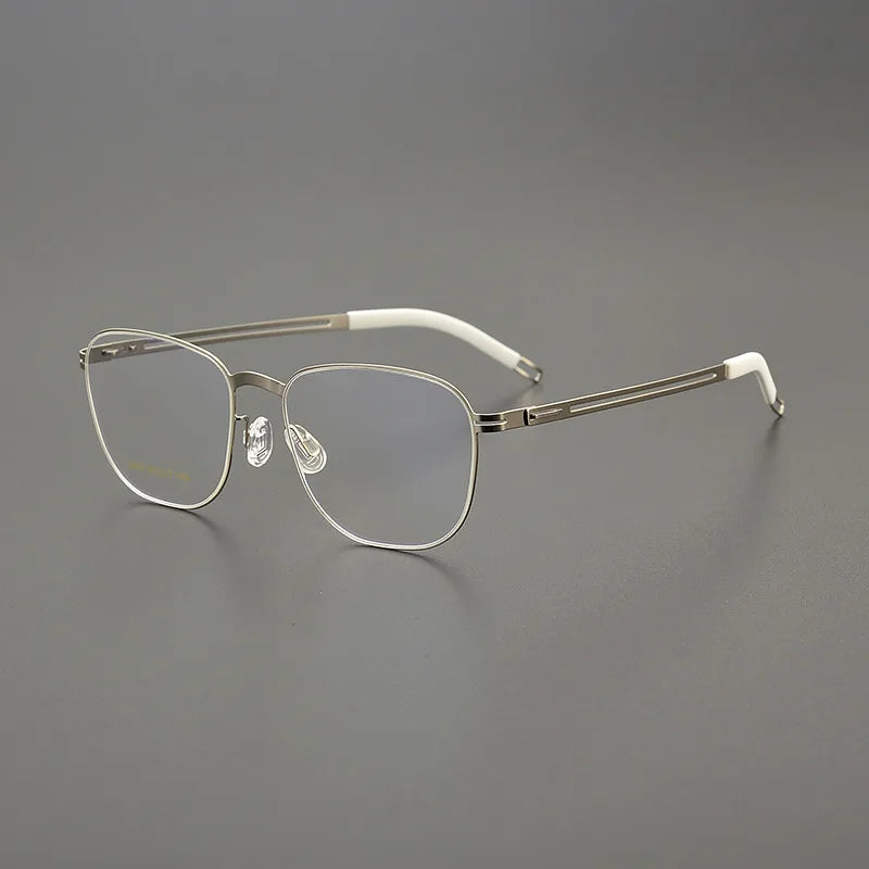 Black Stainless Steel Square Eyeglasses for Women - Full Rim Frame BM6607 | Stylish & Durable Glasses for Work, Reading & Fashion Accessories