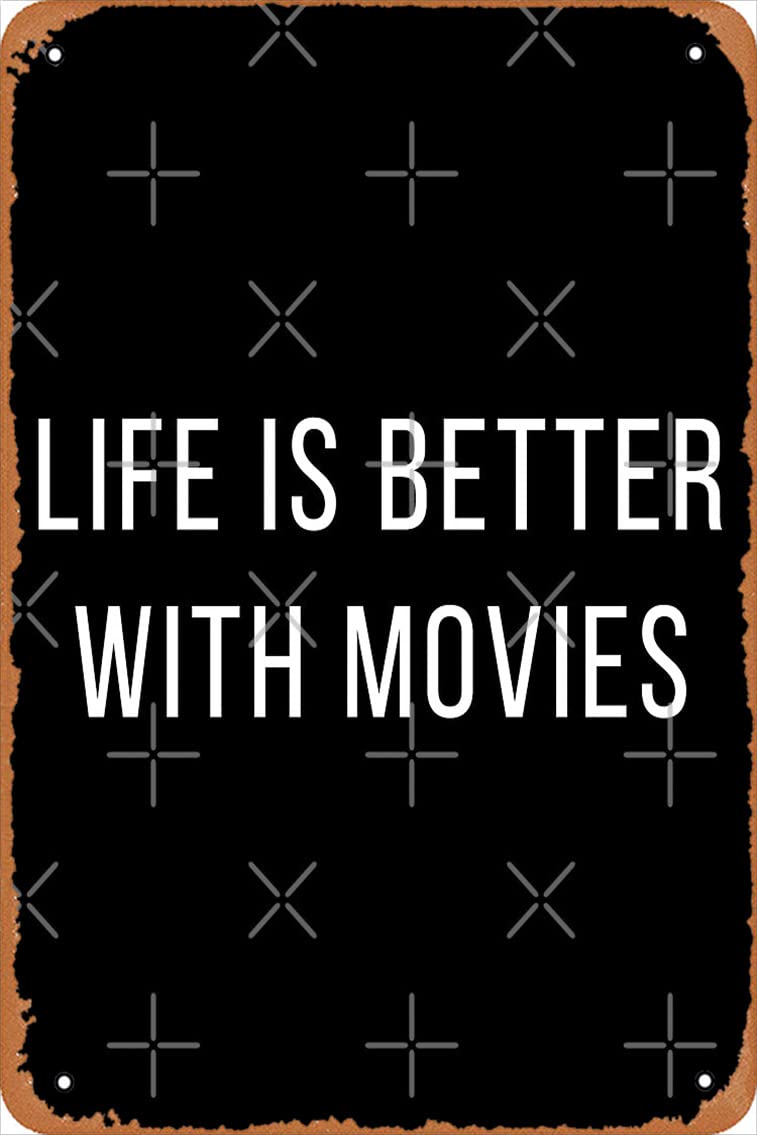 Vintage 8x12 Inch Funny Movie Quote Metal Tin Sign - Retro Man Cave Wall Decor & Home Theater Art - Perfect for Home Bar, Basement, Game Room & Office Wall Art