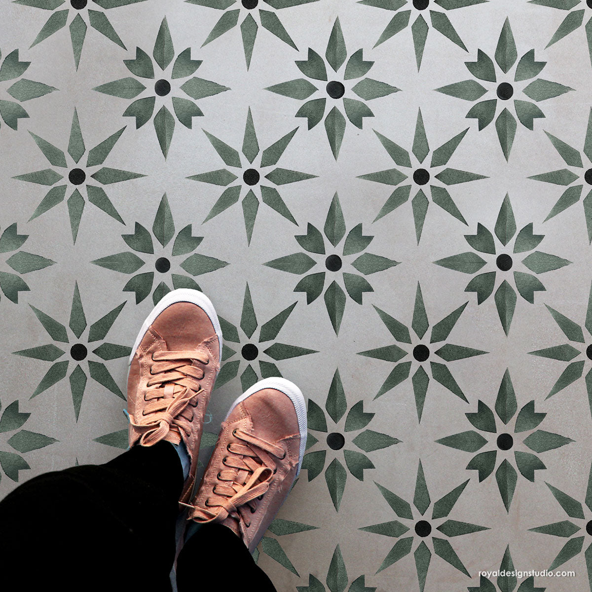 Starz Tile Stencil Kit - Reusable DIY Wall & Floor Tile Painting Templates for Home Decor & Crafts | Perfect for Bathroom, Kitchen Backsplash, and DIY Projects