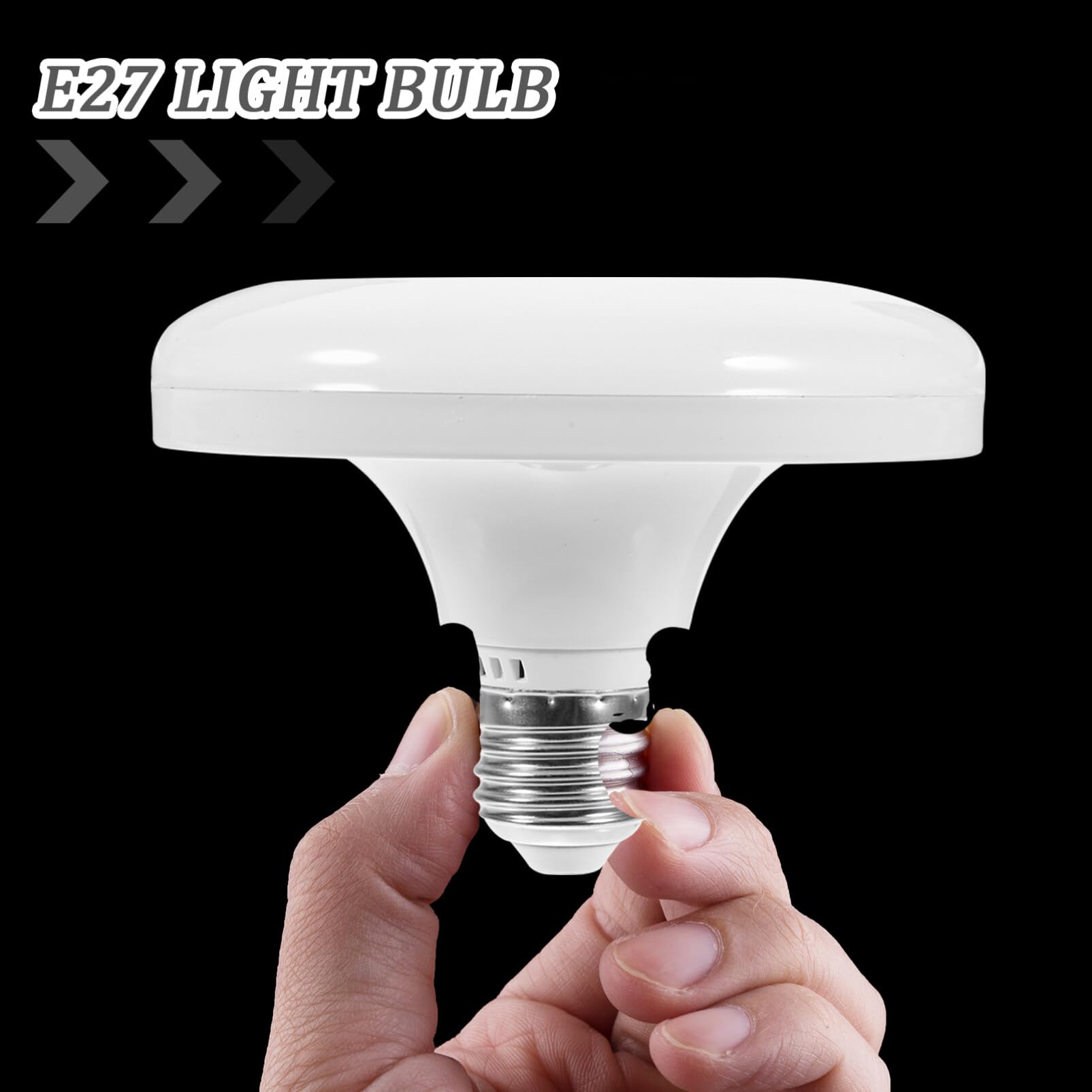 Totority 3-Pack E27 LED Light Bulbs 24W, Energy Saving Flat LED Bulbs for Home, Porch, and Indoor Lighting - Perfect for Living Rooms, Bedrooms, and Outdoor Spaces