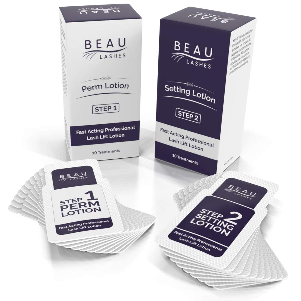 Professional Lash Lift Kit - 10 Sets of Semi-Permanent Eyelash Perming, Curling & Lifting Lotions | Salon-Grade Supplies for Lash Extensions & Beauty Treatments | Perfect for Home Use & Professional Salons