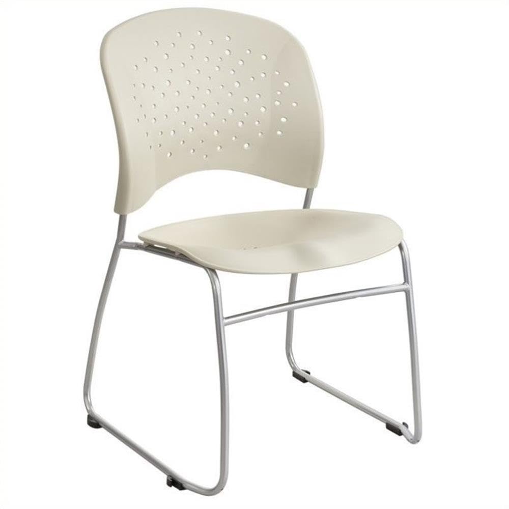 UrbanPro Transitional Guest Chair in Latte - Modern Office & Home Accent Chair with Comfortable Cushioning - Perfect for Reception Areas, Waiting Rooms & Living Spaces