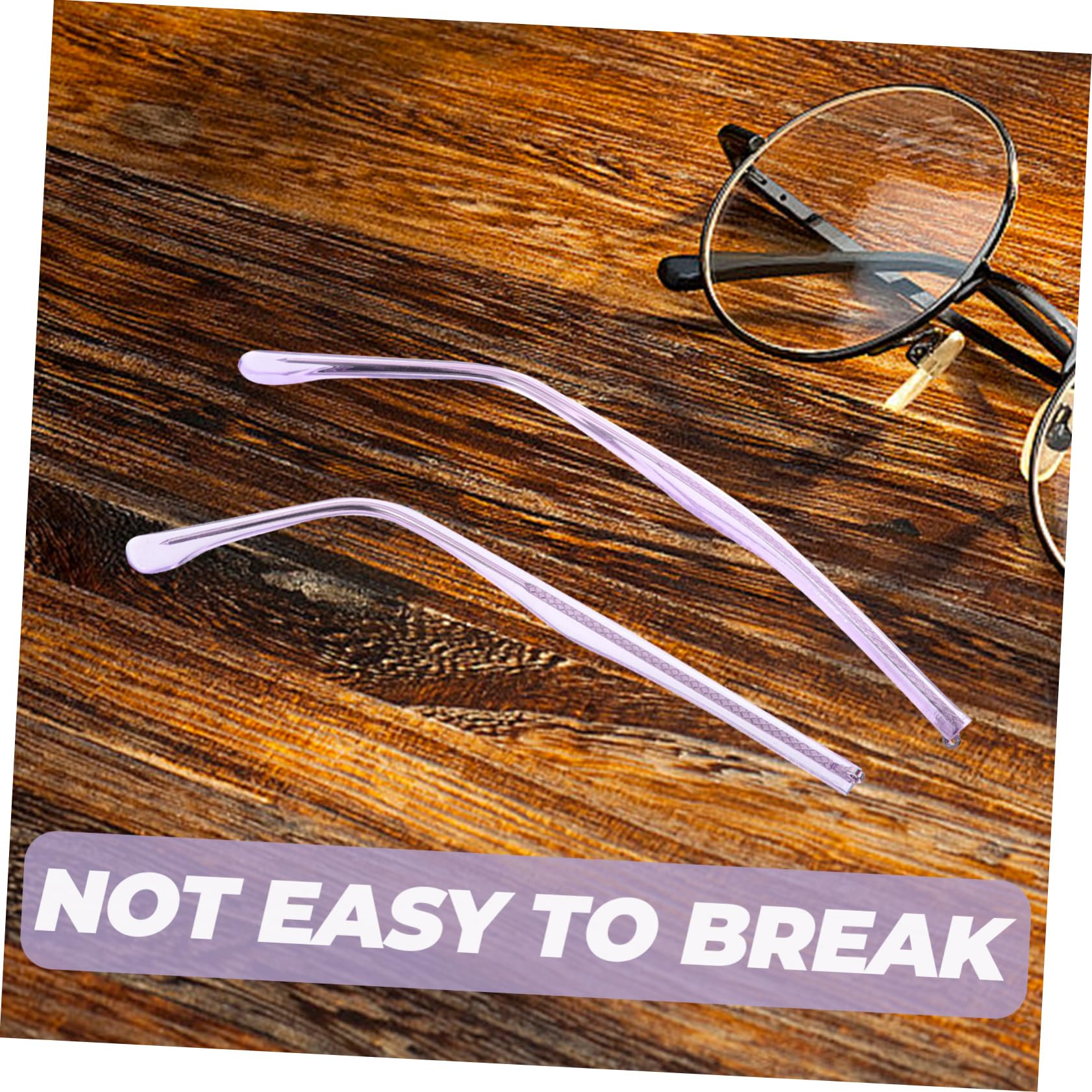 Outanaya Universal Glasses Replacement Arms - Metal Purple Temple Snap Repair Parts for Sunglasses & Eyeglasses | Perfect for DIY Glasses Repair and Frame Replacement at Home or Office