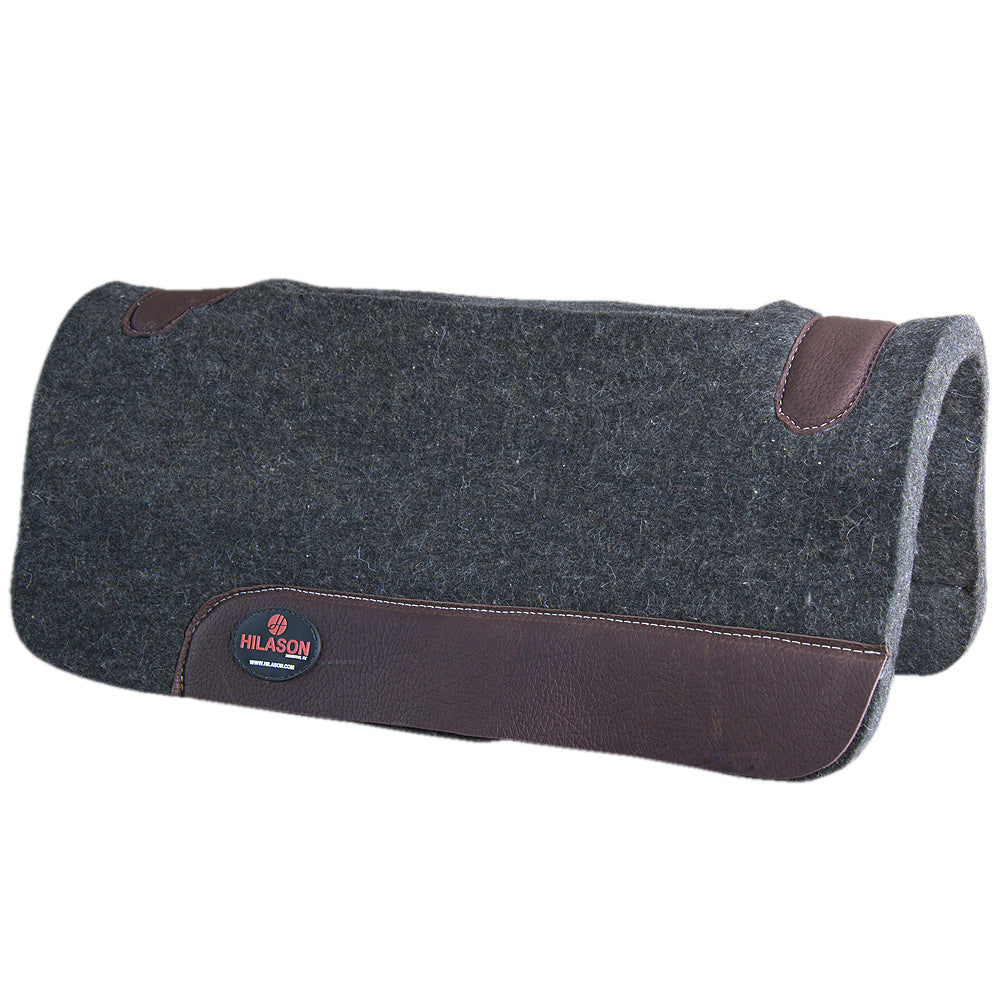 32X32 Premium 100% Wool Felt Western Horse Saddle Pad - Made in USA - Durable & Comfortable for Trail Riding, Rodeo & Ranch Work