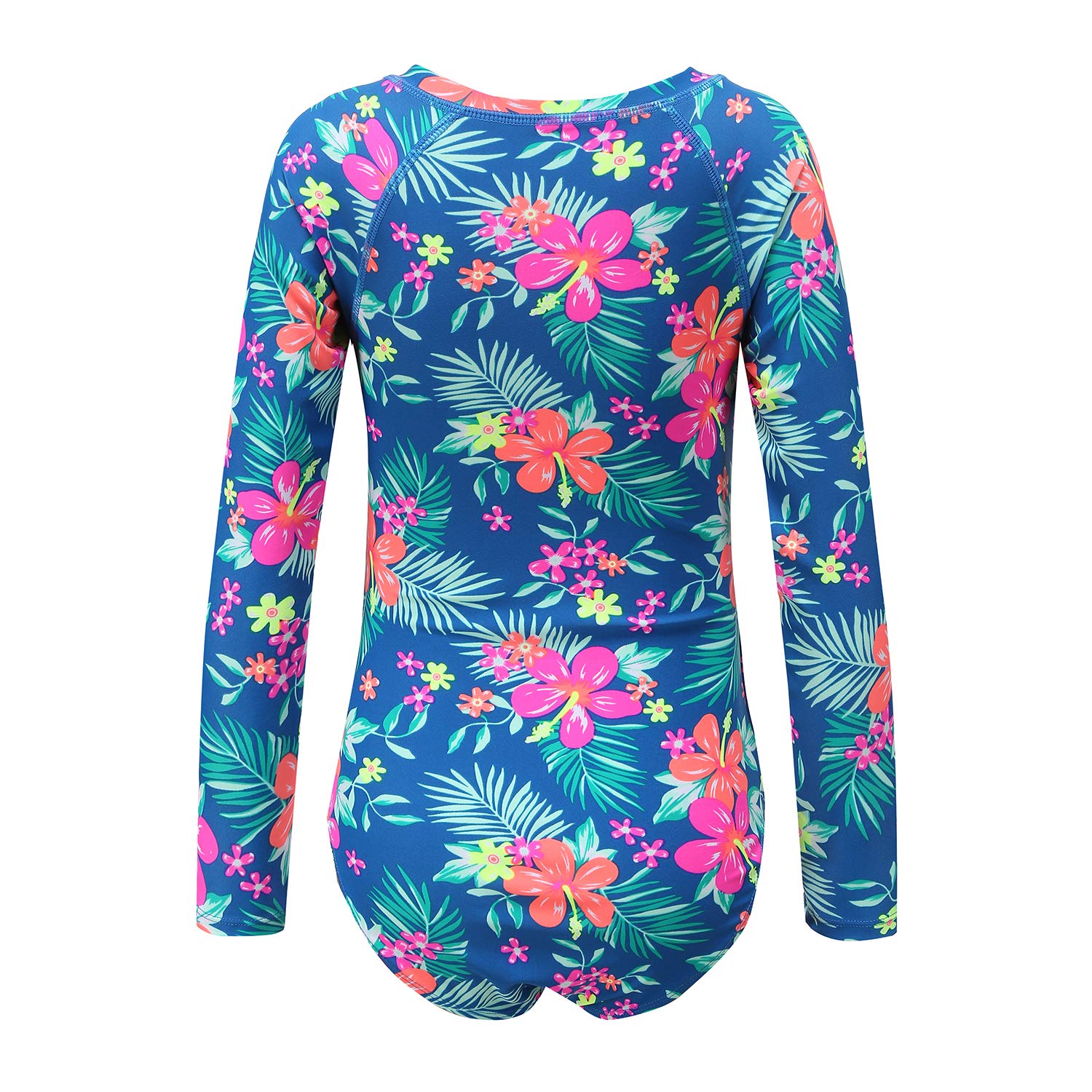 Hawaiian Ruffle One Piece Swimsuits for Girls - Cute Bathing Suit for Beach, Pool & Summer Vacations