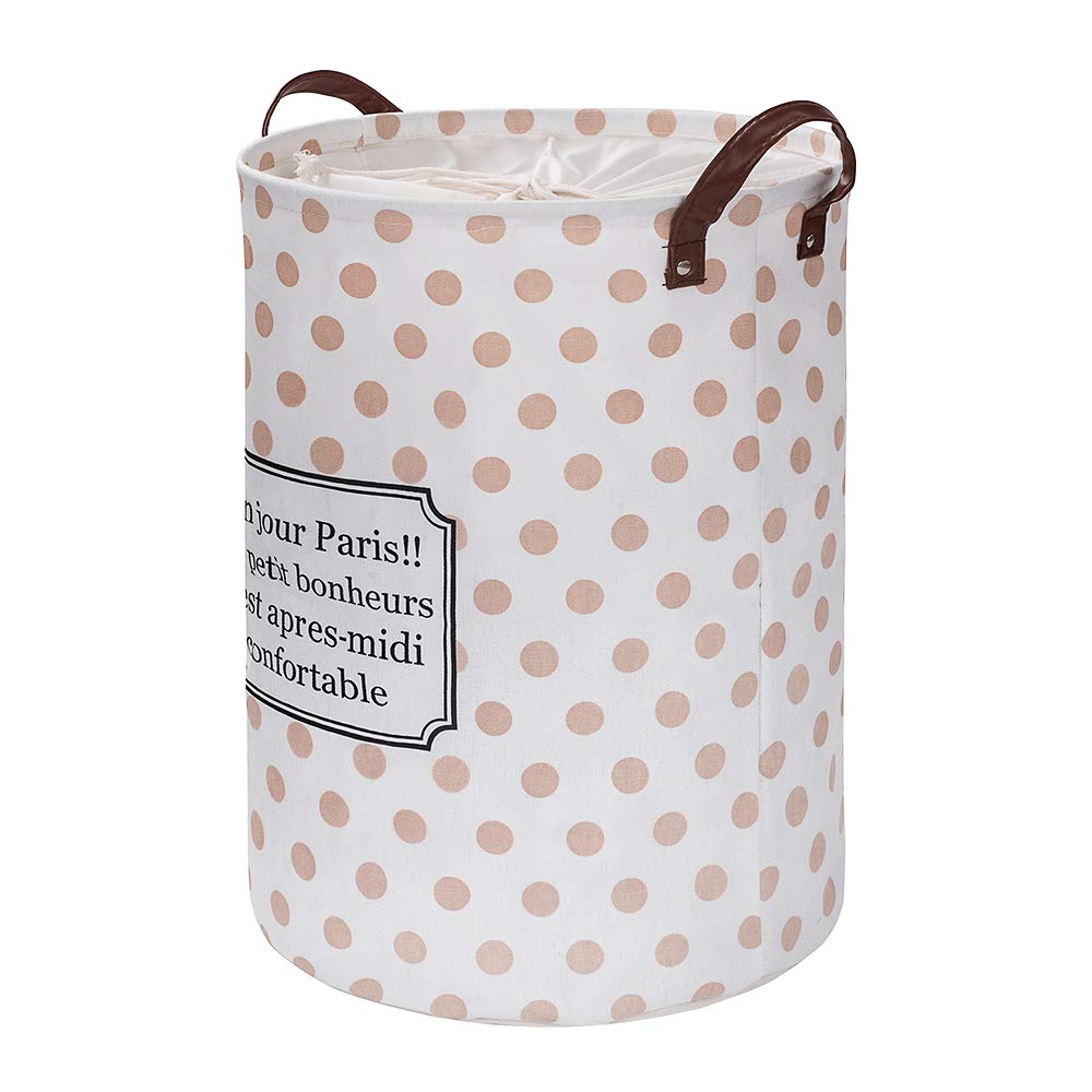 FRIENDIY Large Laundry Hamper with Removable Lid - Foldable Fabric Laundry Basket, Waterproof Drawstring Storage Organizer (22