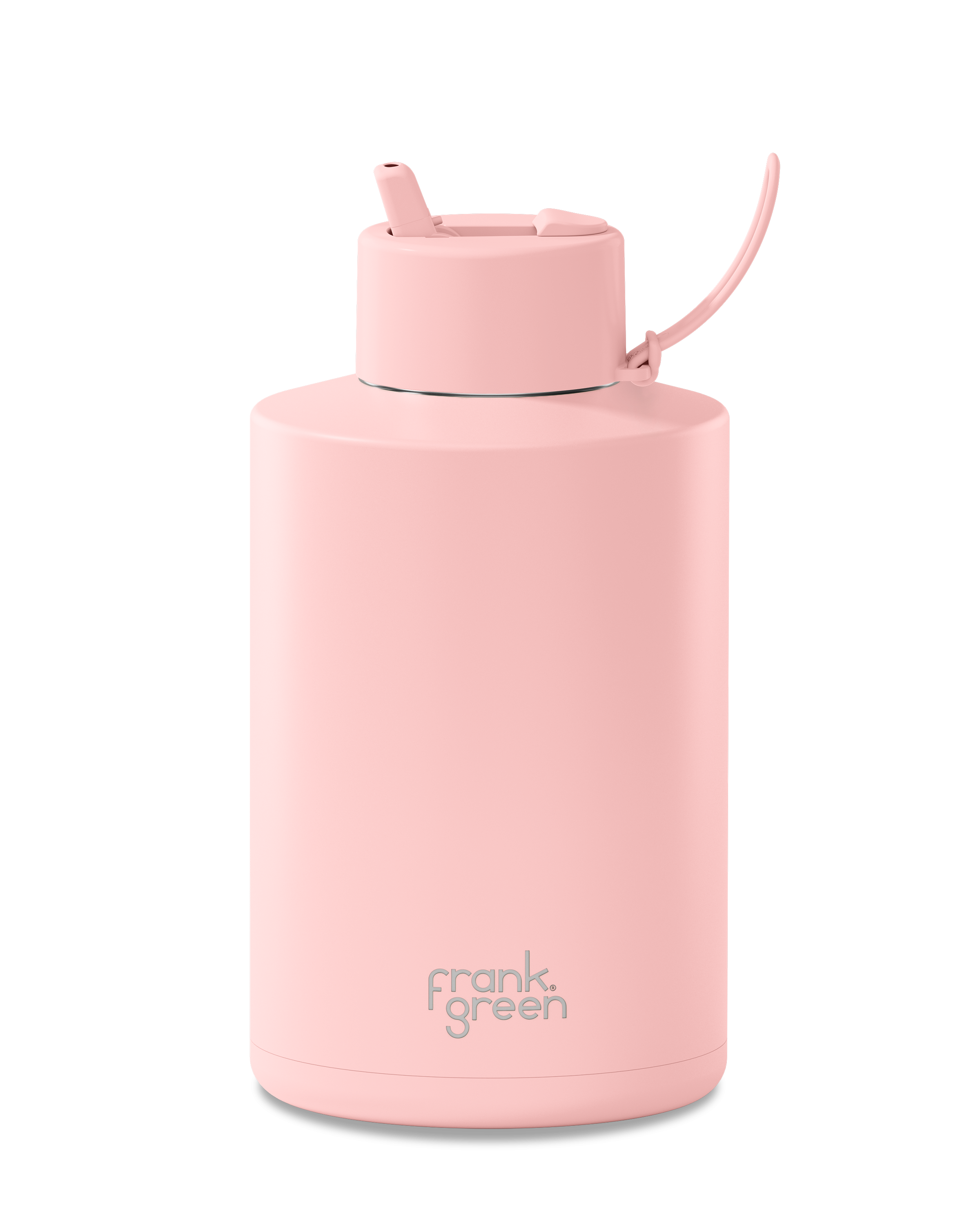68oz / 2000ml Ceramic Reusable Water Bottle - Eco-Friendly & Leak-Proof - Perfect for Gym, Hiking, Office & Travel - Blushed Pink