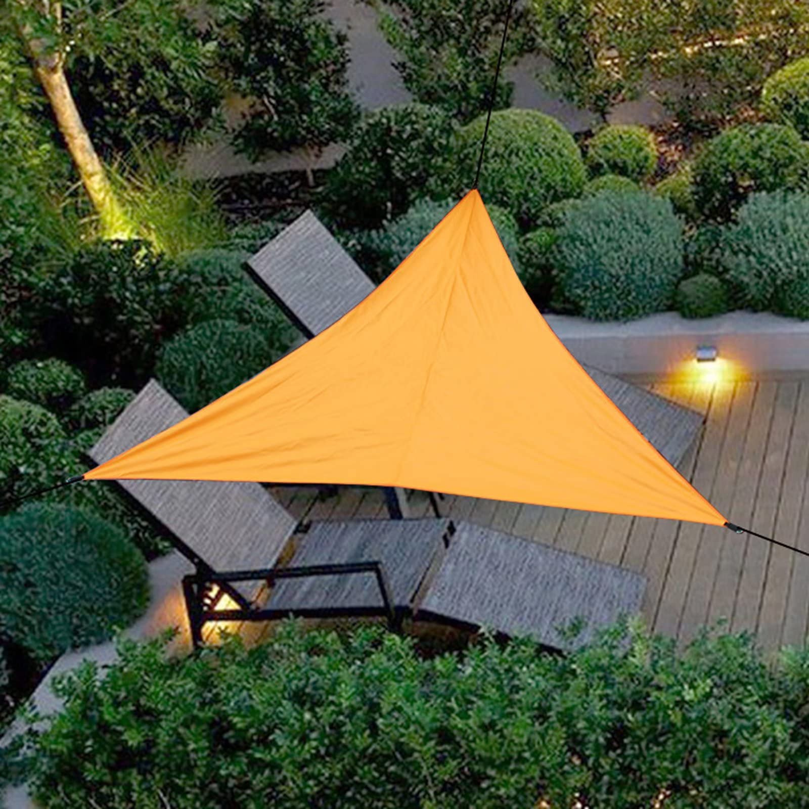 Premium Triangle Sun Shade Sail - Waterproof UV-Resistant Patio Cover with 316 Stainless Steel Hardware | Breathable PES Fabric for Garden, Poolside & Outdoor Relaxation | Perfect for Backyard, Deck, and Terrace Shade Solutions
