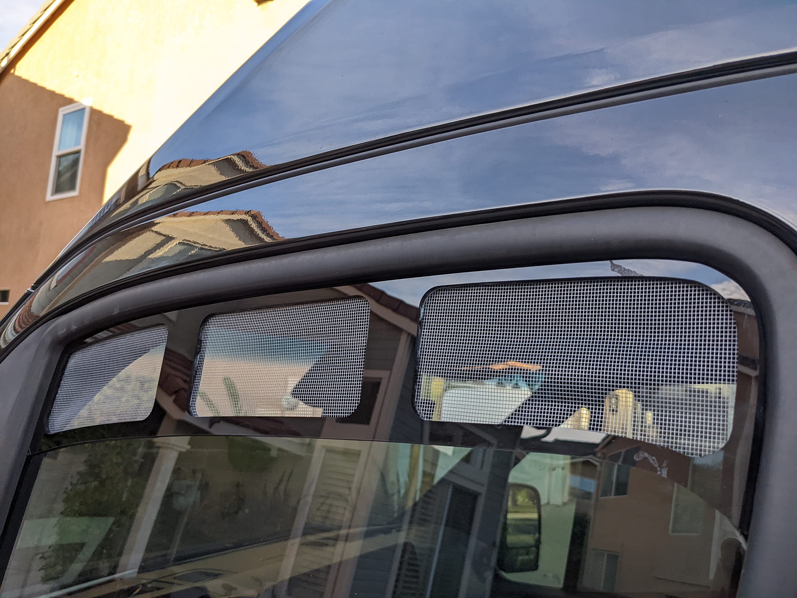 White Top Adventures Bug-Out 2.0 Mercedes Sprinter Van Window Vent Screen Insert for 2007-Present Models - Complete Set for Improved Airflow & Bug Protection | Perfect for Camping, Road Trips & Outdoor Adventures
