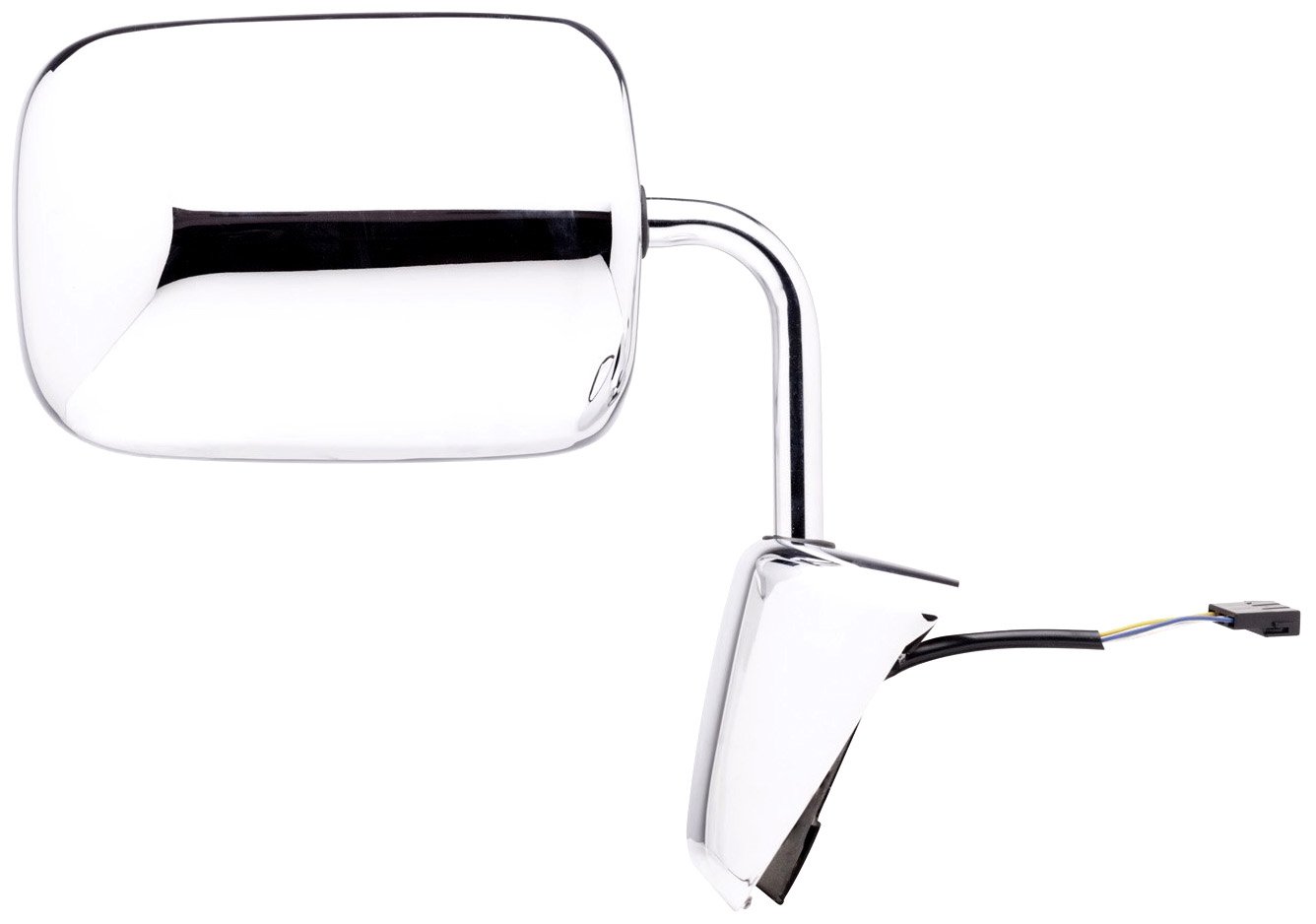 Fit System 60127C Power Folding Chrome Passenger Side Mirror Replacement for Dodge Pickup/Ram Charger (6x9 Inch) - Durable Exterior Truck Mirror for Enhanced Safety & Style