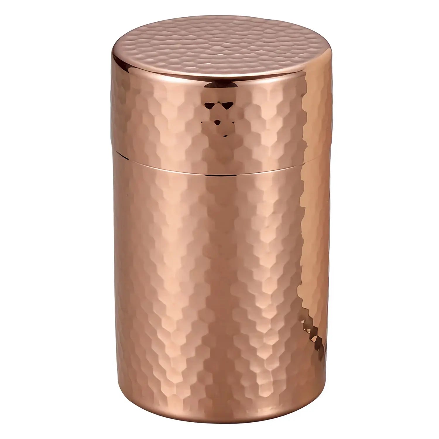 Premium Asahi Nagomi Copper Tea Caddy - Airtight Japanese Tea Storage Container for Matcha, Loose Leaf & Herbal Teas - Perfect for Home, Office & Tea Ceremony Use