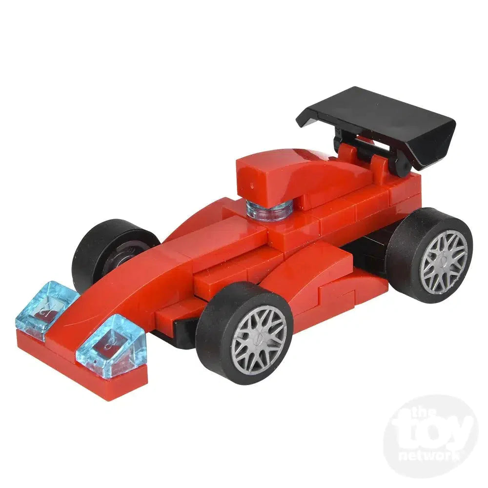 2.75 Inch Pull Back Race Car Toy - Mystery Egg Building Block Set for Kids - Fun DIY Race Track Play for Boys & Girls - Perfect for Birthday Gifts & Party Favors