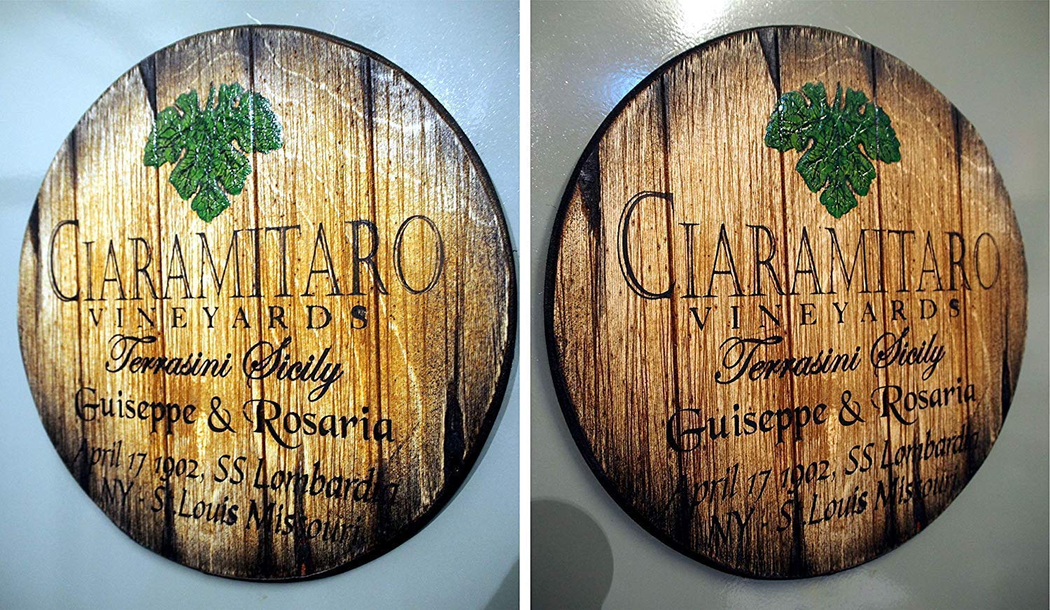 Personalized Wine Barrel Wall Art - Handmade Rustic Decor for Wine Enthusiasts | Unique Christmas Gift for Wine Lovers | Perfect for Home Bar, Wine Cellar & Dining Room Decor