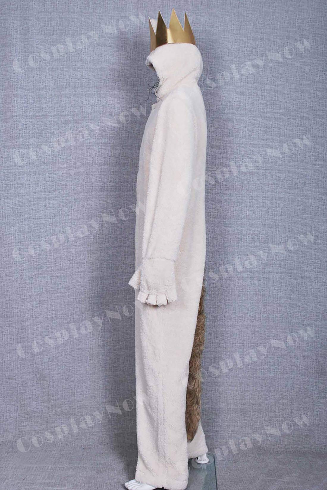 Where The Wild Things Are Wolf Costume - Max Records Halloween Cosplay Jumpsuit with Crown | Book Character Costume for Kids & Adults