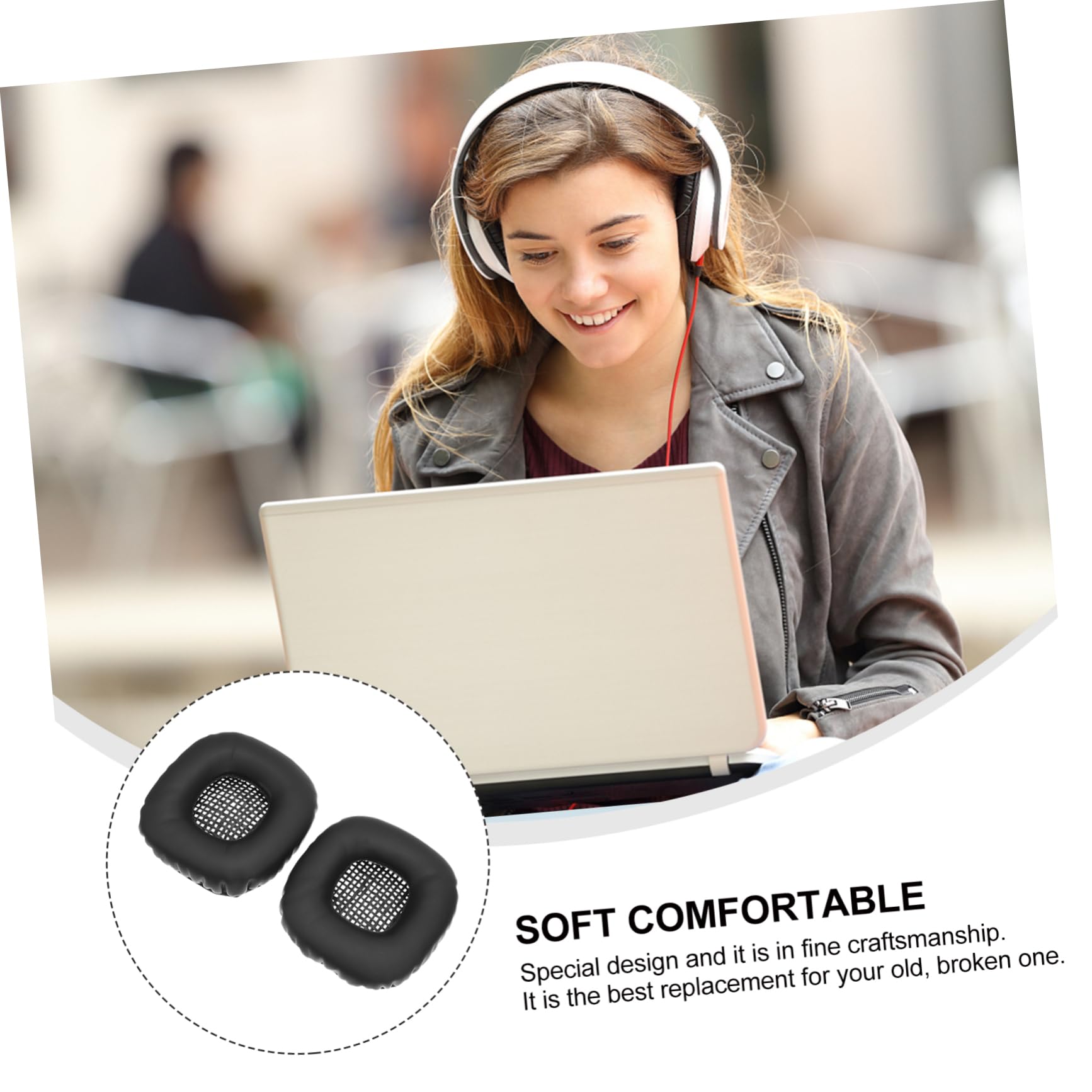 Veemoon 2 Pack Earphone Case Sponge Covers - Noise Reduction Ear Tips for AirPods Pro 2nd Gen | Comfortable Fit & Sound Isolation for Workouts, Commuting & Travel