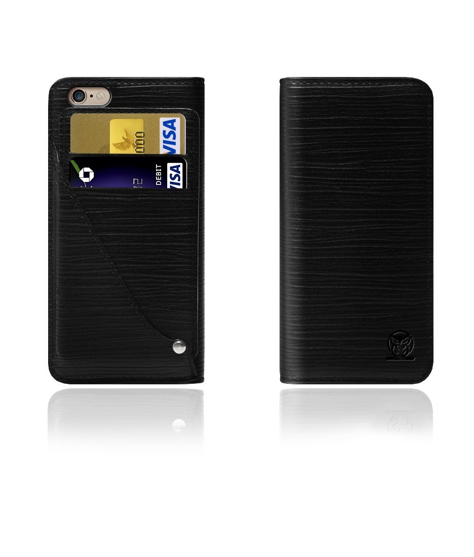 Classic Slim Wallet Case for iPhone 6/6S - Black | RFID Blocking | Ultra Thin Protective Cover | Perfect for Everyday Use & Travel