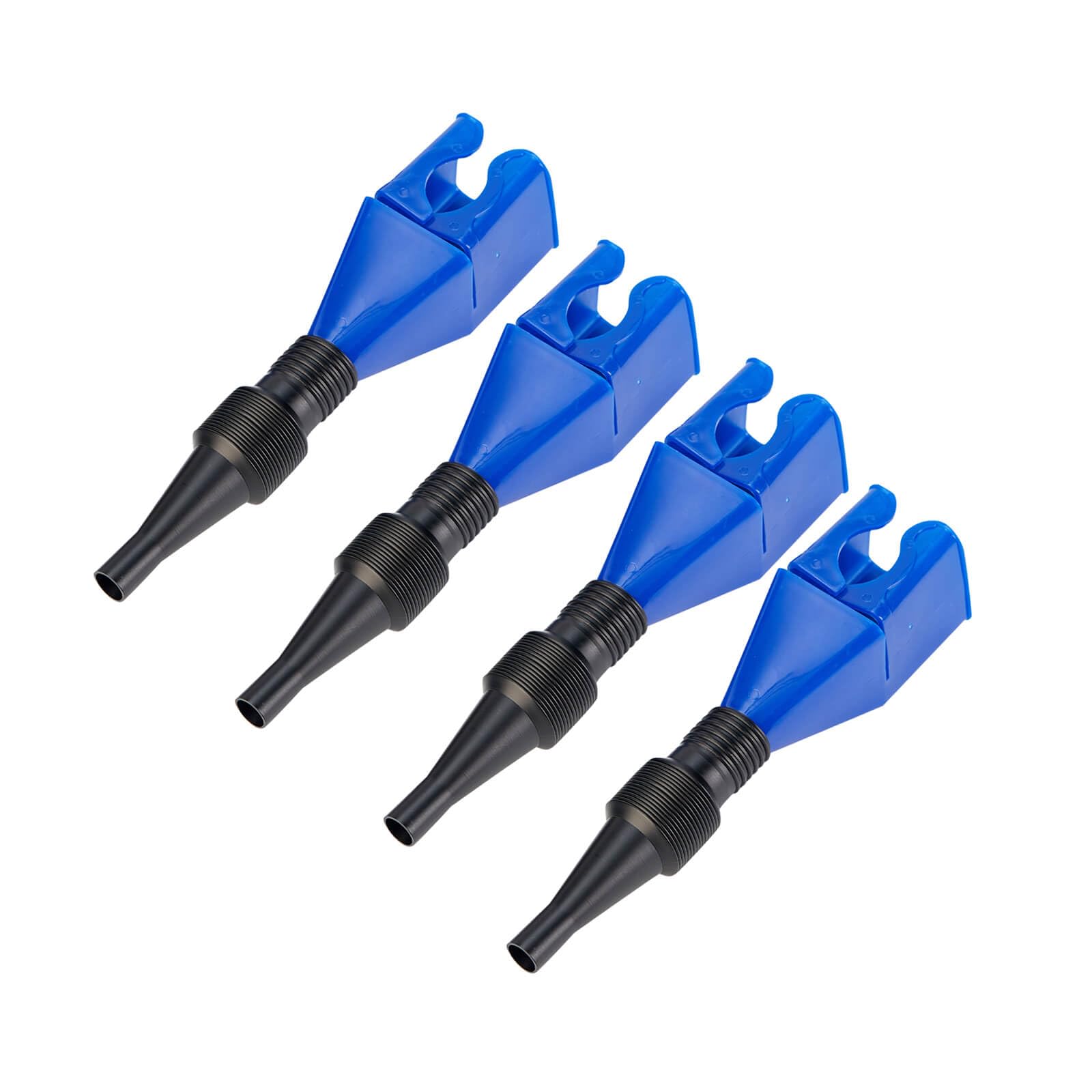Retractable Snap Funnel for Automotive Fuel & Oil - Flexible Draining Tool with Universal Plastic Clasp - Perfect for Cars, Motorcycles & DIY Maintenance