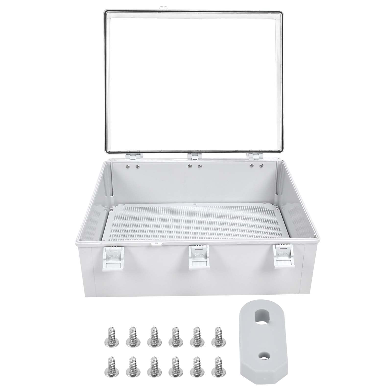 Waterproof Transparent Plastic Junction Box - Dustproof Electrical Enclosure for Outdoor/Indoor Wiring | Electrical Accessories for Home, Garden & DIY Projects