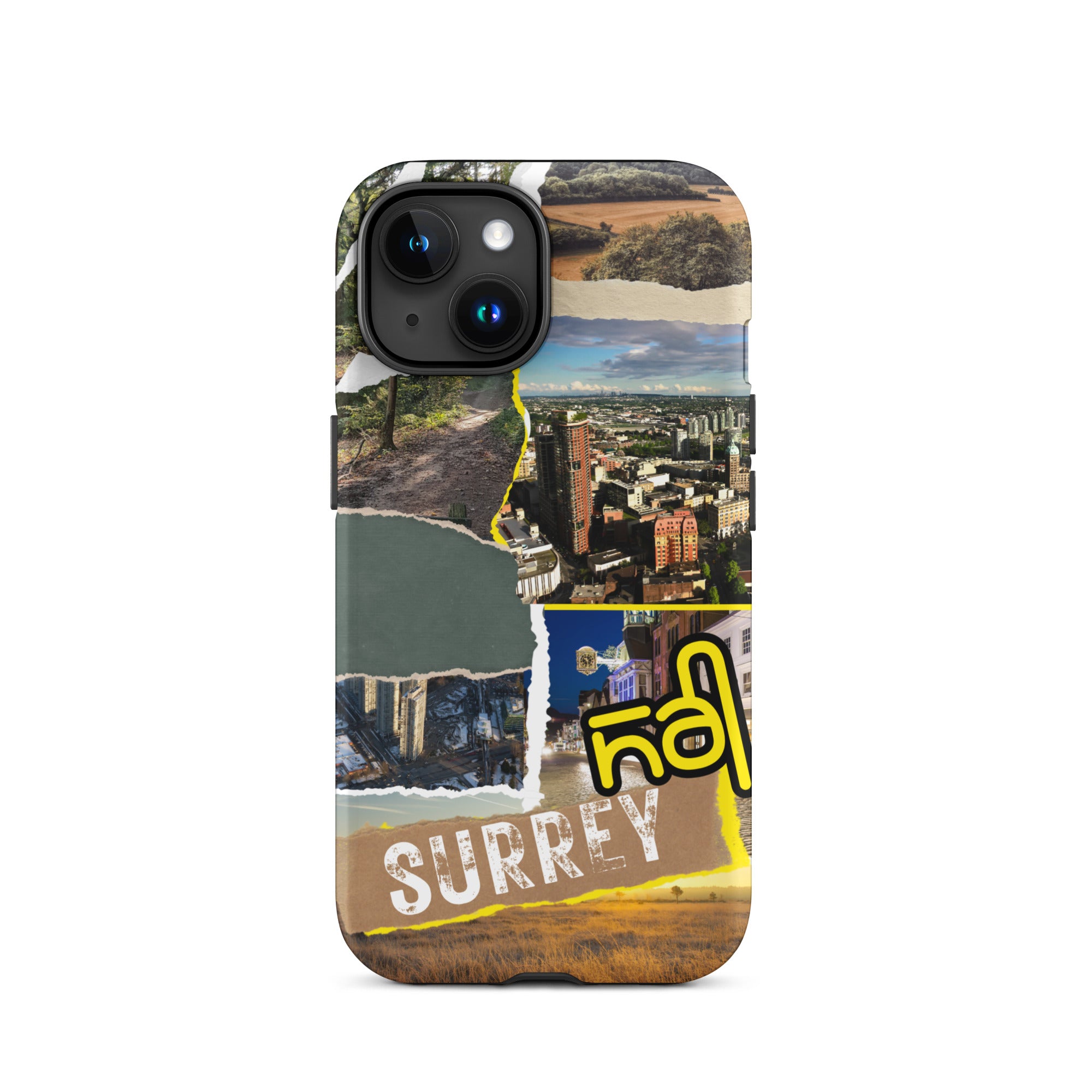 Premium Surrey Collage iPhone Case - Durable Protective Cover with Stylish Design for iPhone [Model] - Perfect for Everyday Use, Travel & Gifting