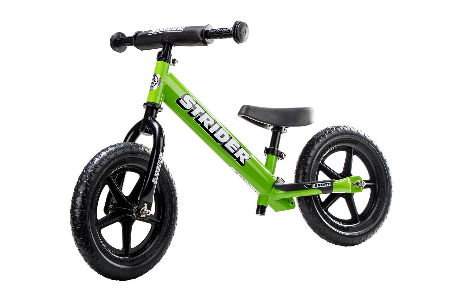 Strider 12 Sport Balance Bike for Kids - Lightweight Aluminum Frame, Adjustable Seat & No Pedals - Perfect for Toddler Learning to Ride, Outdoor Play & Backyard Fun