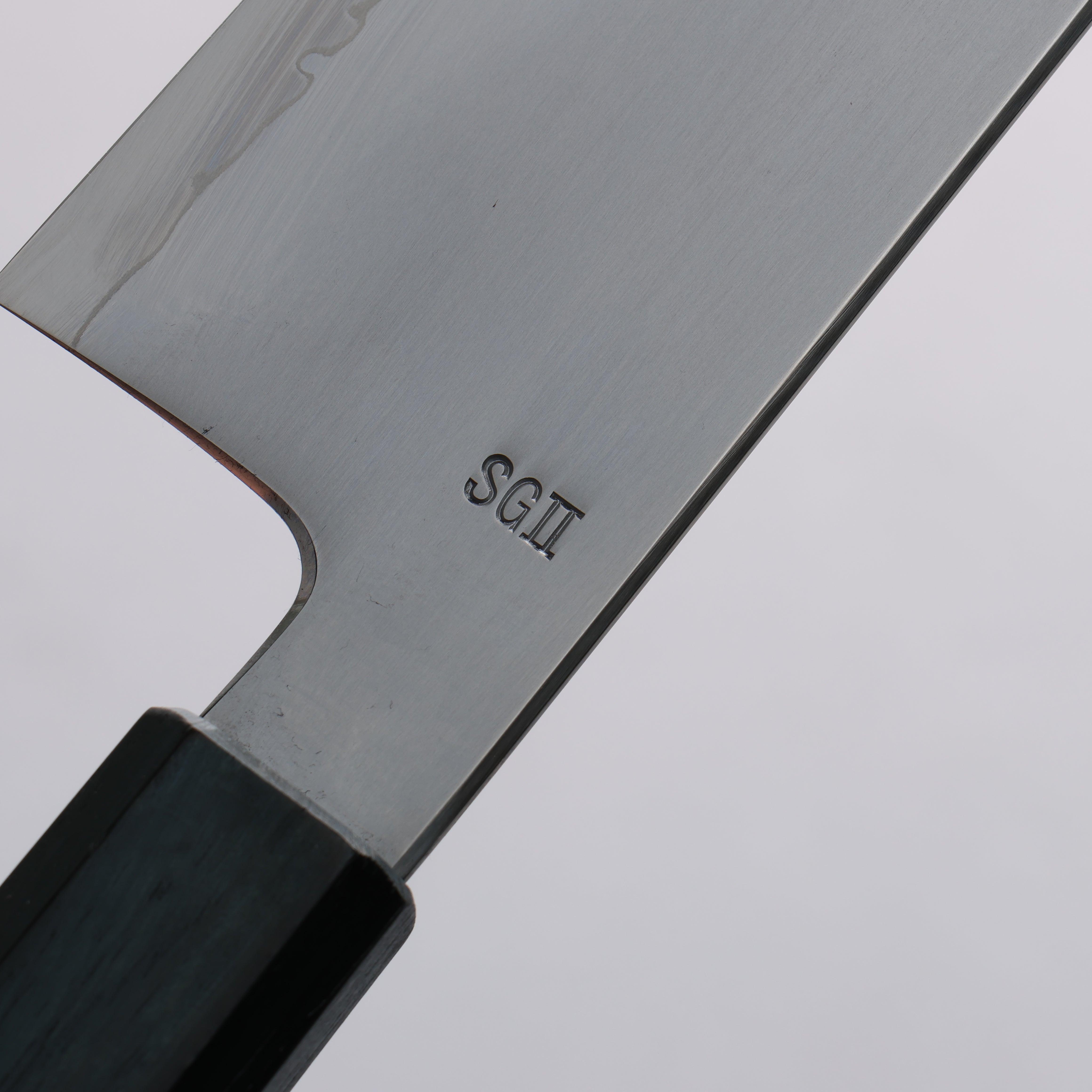 Premium SG2 Kasumitogi Gyuto 240mm Japanese Chef Knife with Indigo Dyed Oak Handle – Perfect for Sushi, Meat Slicing & Professional Kitchen Use