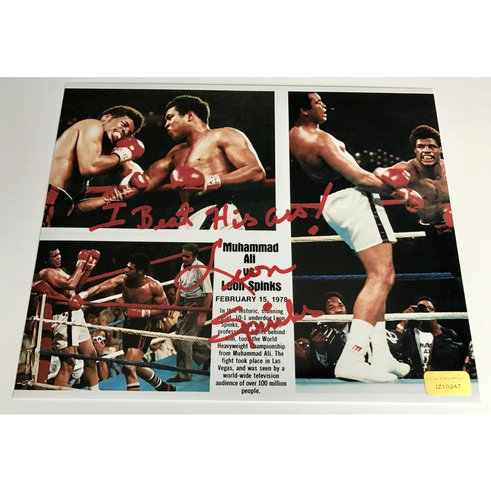 Leon Spinks Signed 8x10 Photo - 
