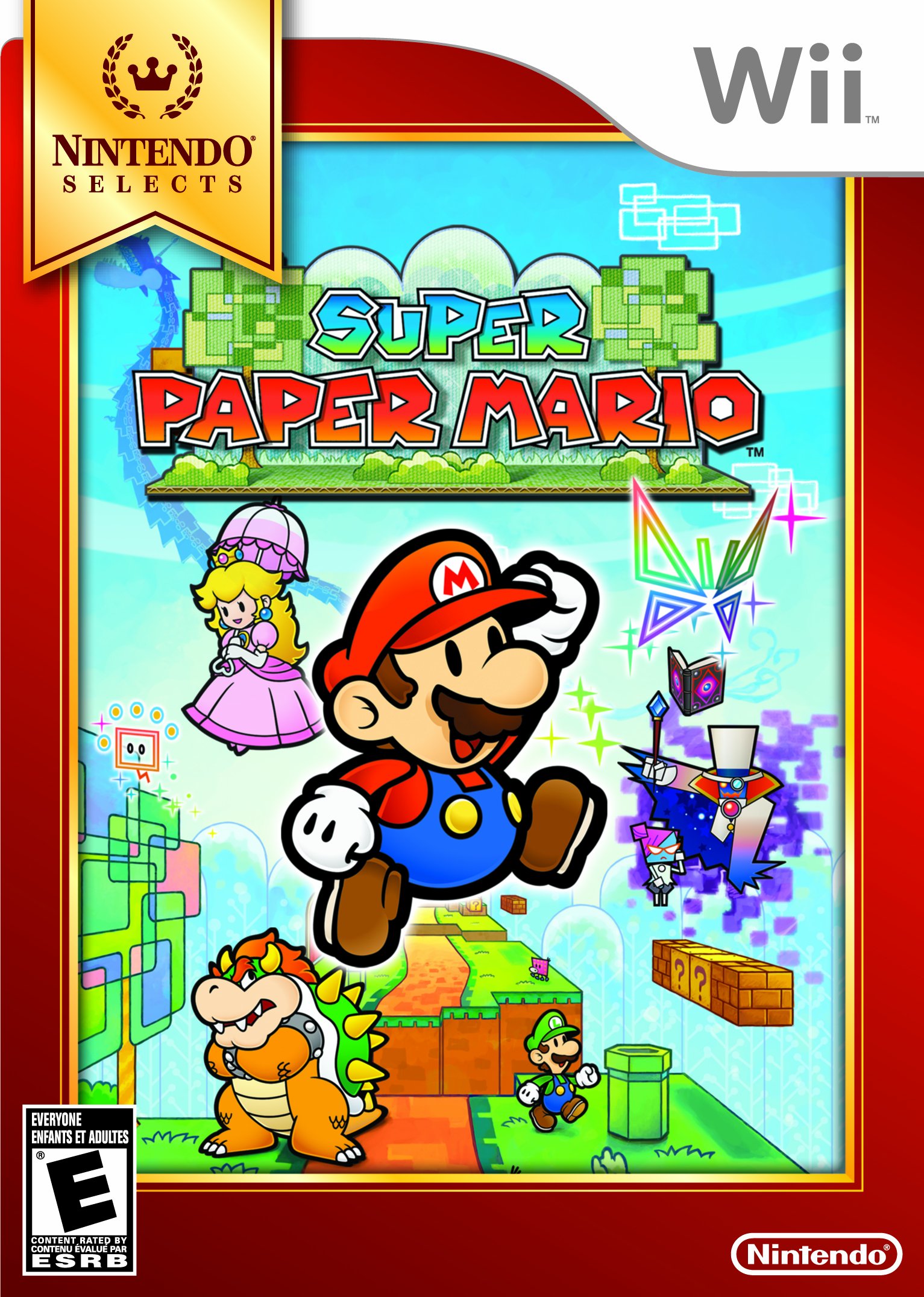 Super Paper Mario (Nintendo Selects) - Wii Game | Adventure Platformer for All Ages | Perfect for Family Game Nights & Mario Fans
