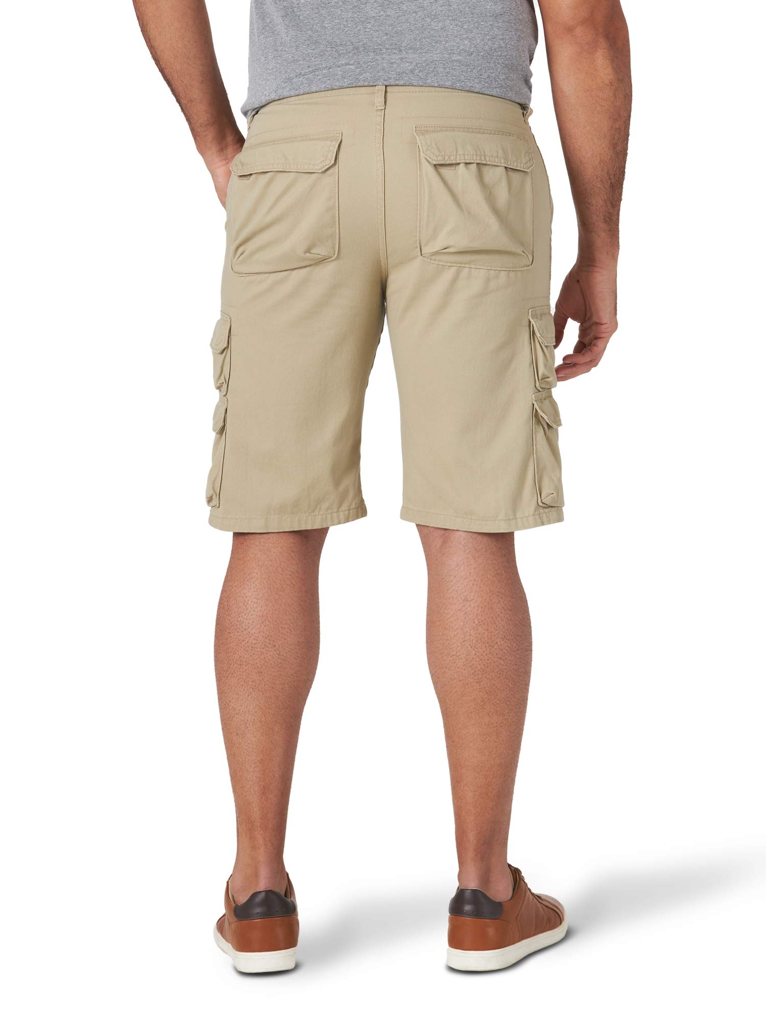 Wrangler Authentics Men's Premium Twill Cargo Shorts - Durable Comfort for Outdoor Adventures, Hiking & Casual Wear