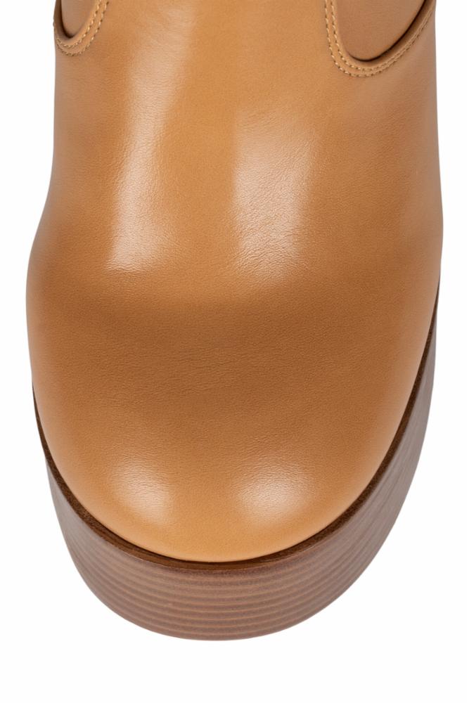 Jeffrey Campbell Women's Timewarp Nude M Platform Boots - Stylish & Comfortable for Casual Outfits, Parties & Night Out