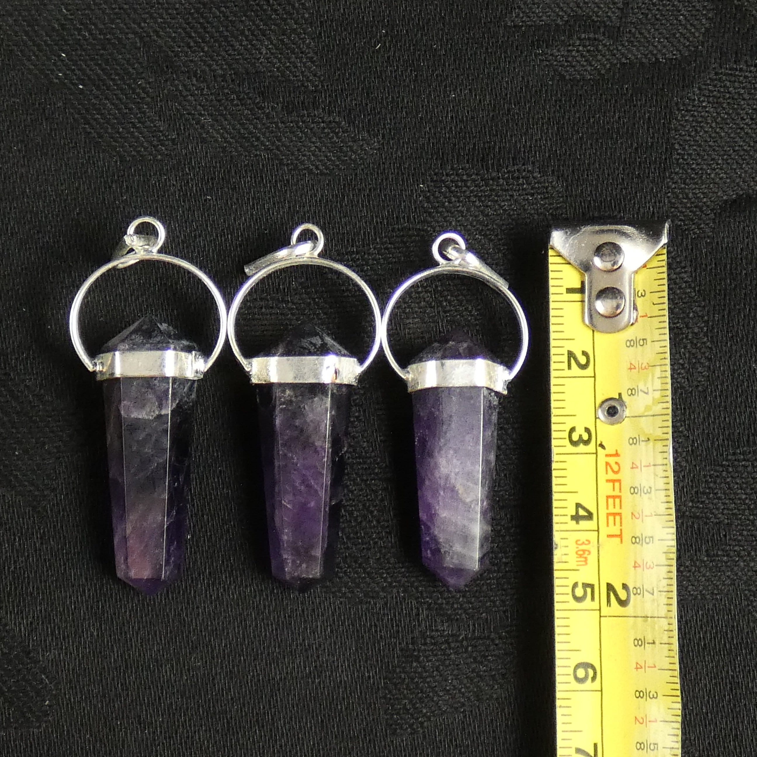 Natural Amethyst Double Terminated Point Pendant Necklace - Healing Crystal Jewelry for Meditation, Energy Balancing & Spiritual Gifts