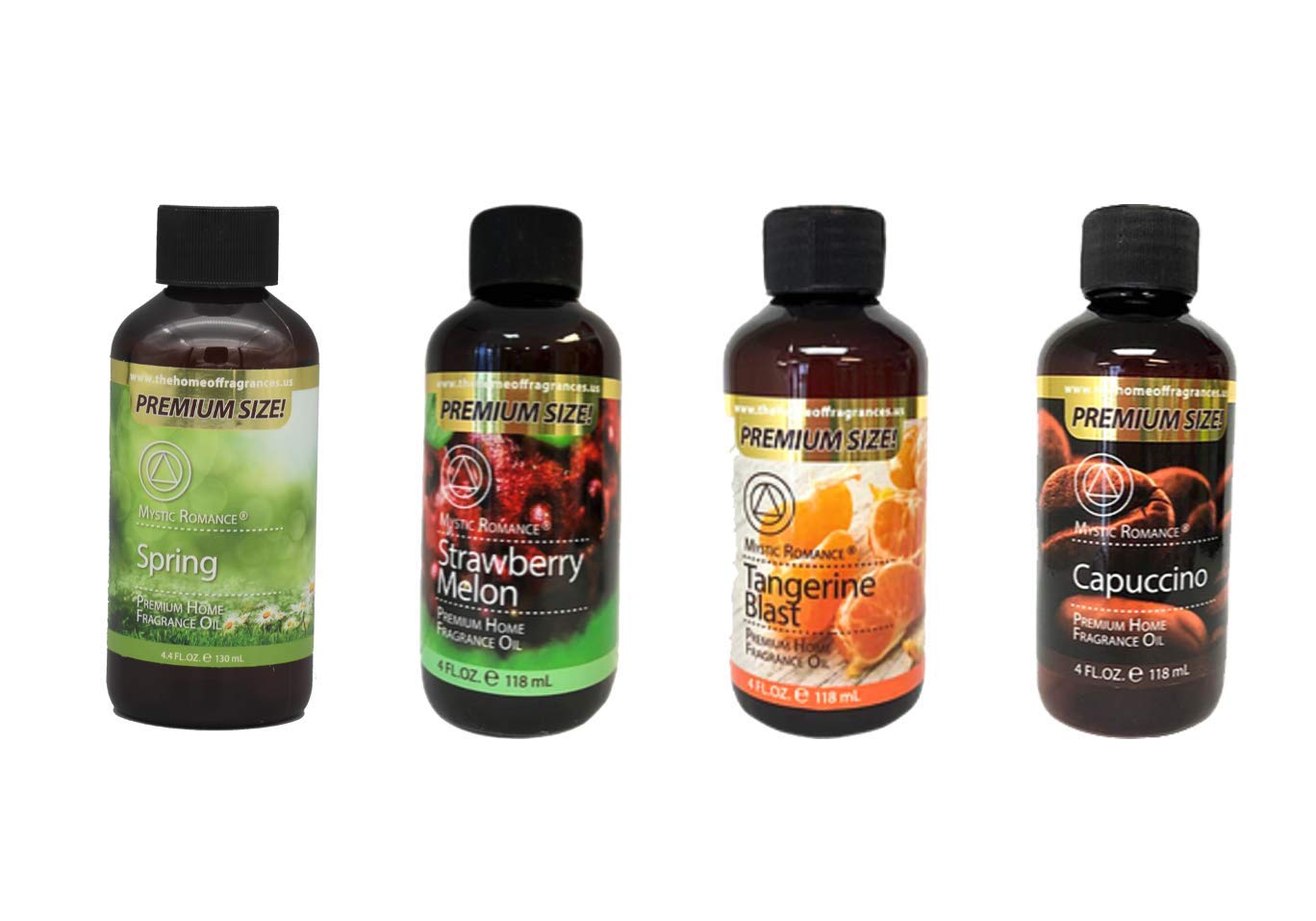 4 Pack of 4oz Fragrance Oils - Premium Essential Oils for Aromatherapy, Candles, Soap Making & Home Diffusers