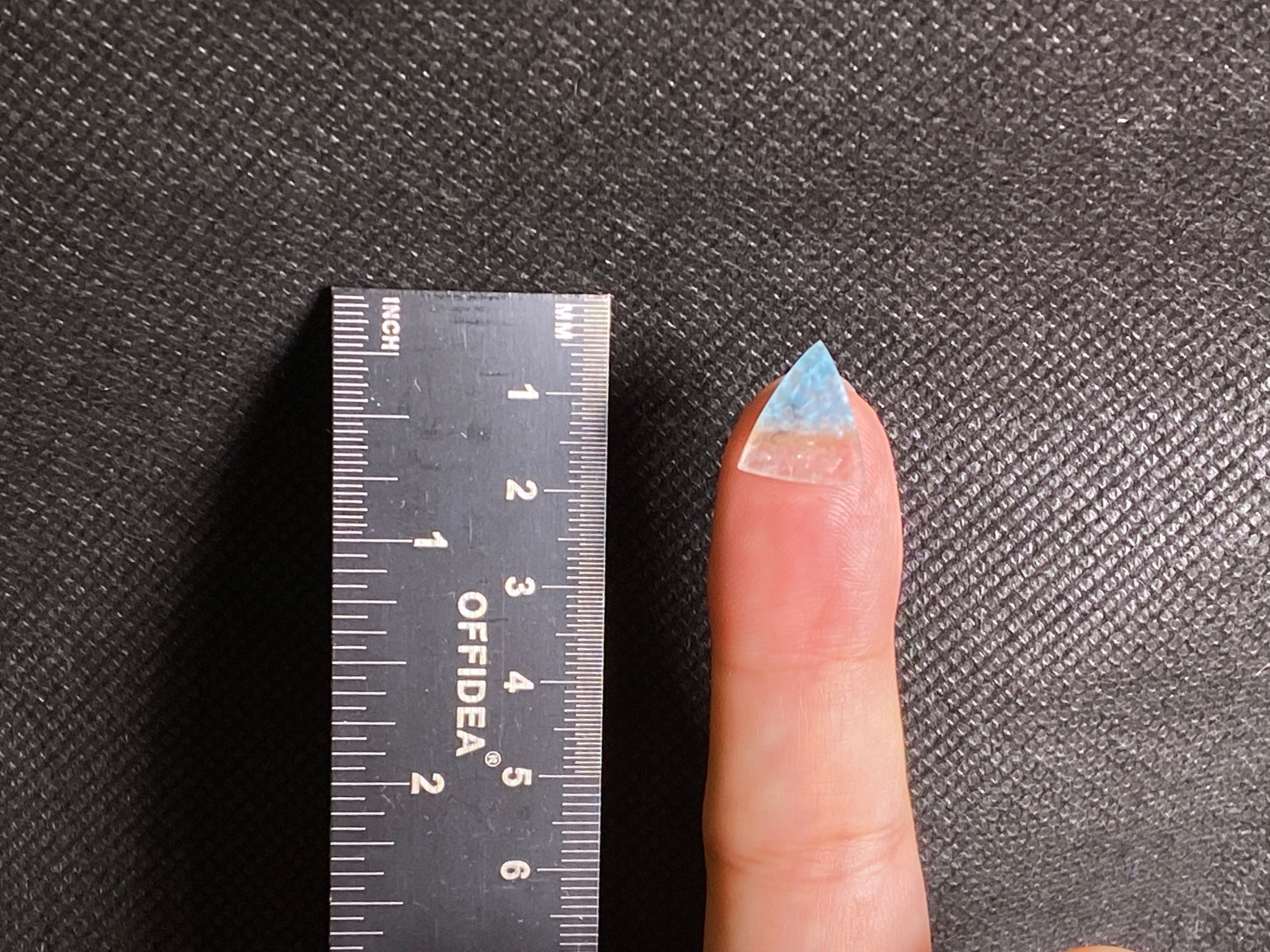 GILALITE Cabochon Gemstone - Medusa Paraiba Quartz Bicolor Triangle Cut for Jewelry Making (43967) | Perfect for Pendants, Rings & DIY Craft Projects