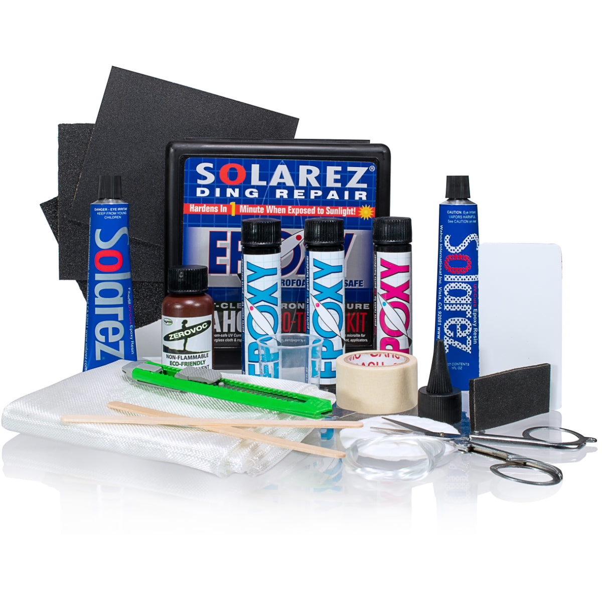 Solarez Epoxy Pro Travel Kit - Professional Ding Repair for Surfboards, Kayaks & Boats - Waterproof & UV Resistant for Outdoor Adventures