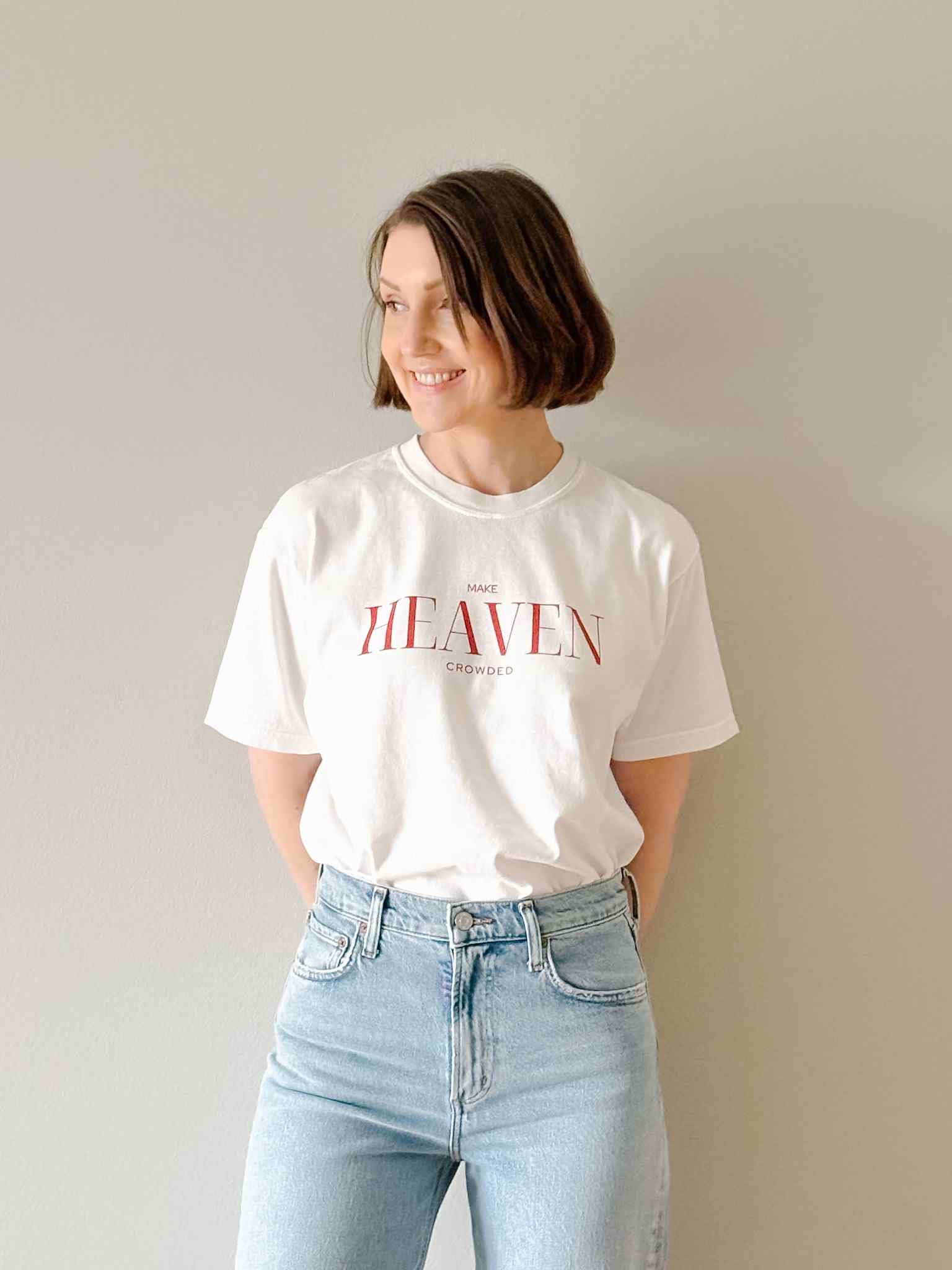 Make Heaven Crowded T-Shirt - Funny Graphic Tee for Men & Women - Casual Streetwear for Parties, Gifts, and Everyday Wear