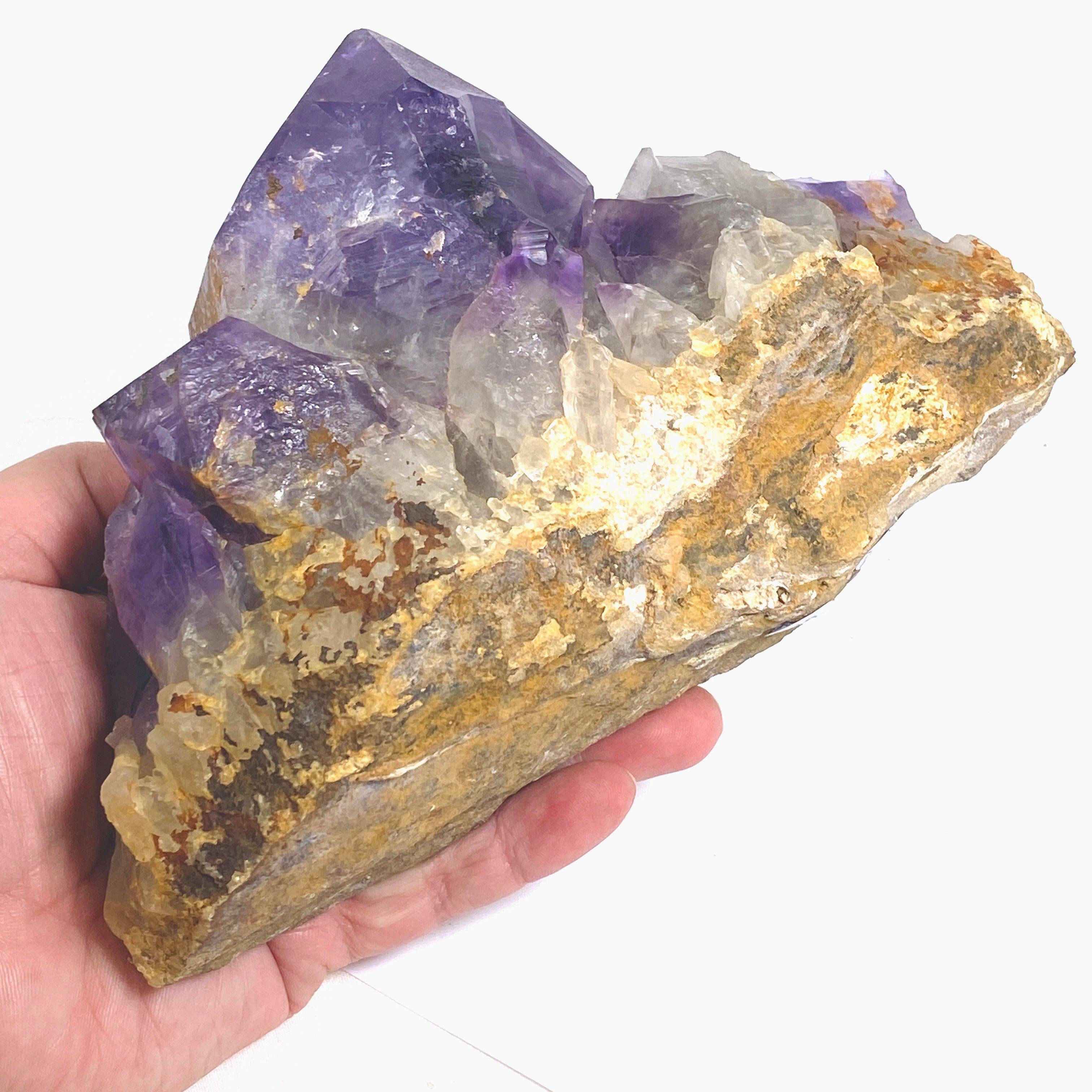Natural Amethyst Crystal Cluster - Healing Stone for Meditation, Home Decor & Spiritual Gifts | Perfect for Reiki, Feng Shui & Yoga Spaces
