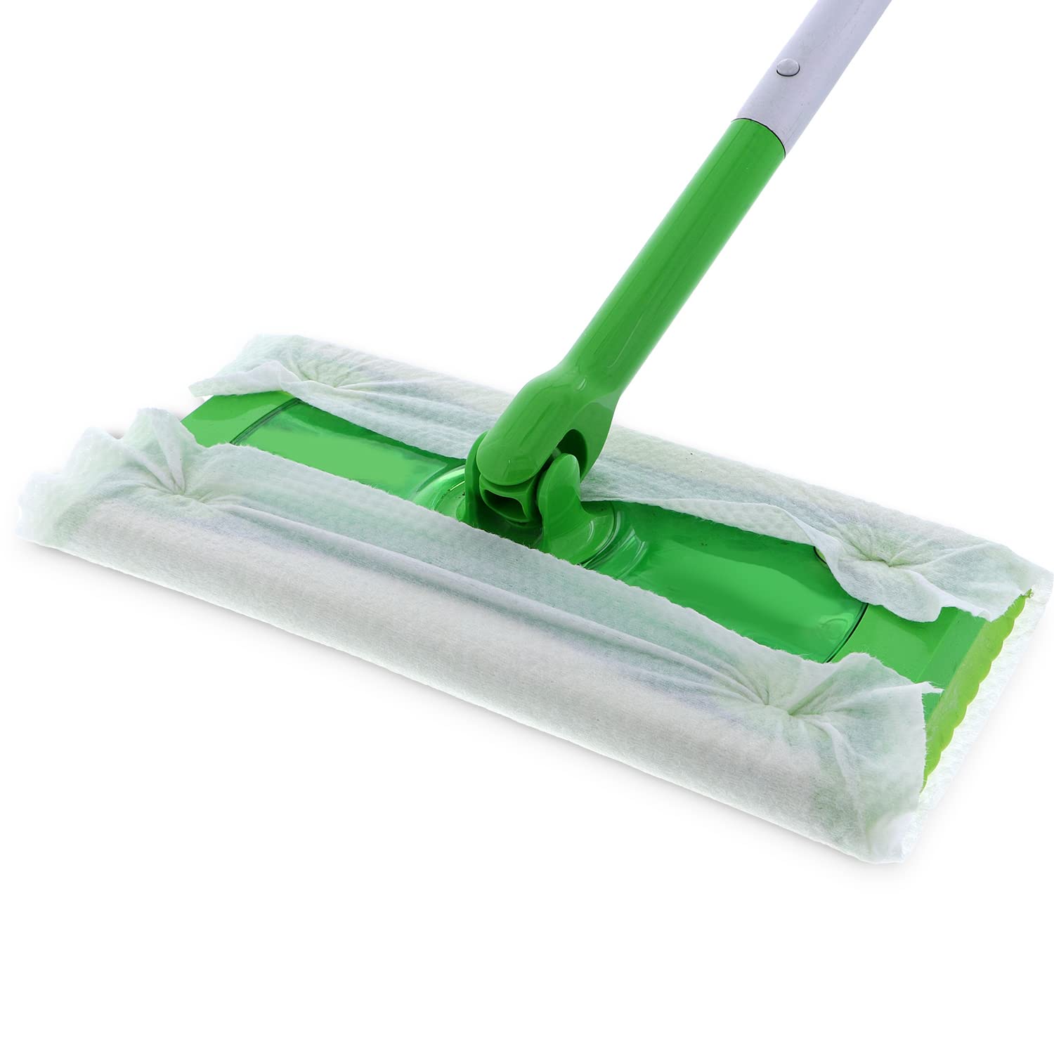 Wipex Natural Wet Floor Wipes - Plant-Based Cleaning Cloths with Rosemary Essential Oil & Vinegar - Absorbs Dirt & Grime - Compatible with Swiffer Sweeper Mops - 16 Count Refill Pads (Pack of 12) - Perfect for Hardwood, Tile & Laminate Floors