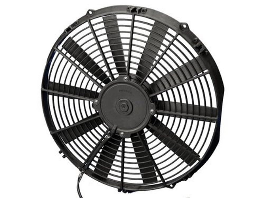 Spal 30100382 14 Inch Curved Blade Pusher Fan - High Performance Cooling Fan for Automotive, Marine & Industrial Applications