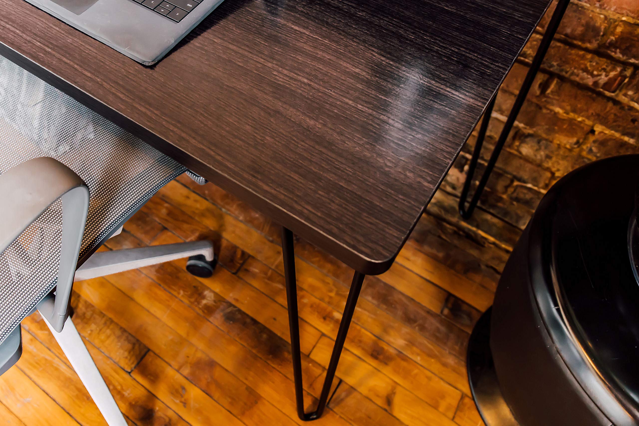 OneSpace Avalon Simple Computer Desk - Espresso Finish, Compact Home Office Desk for Small Spaces, Perfect for Remote Work & Study