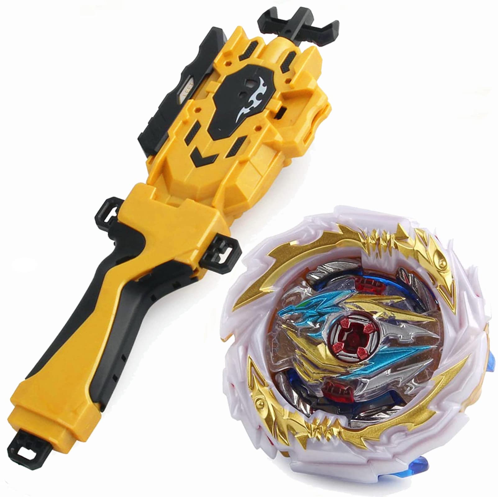 Metal Fusion B Beyblade Burst SuperKing B-171 Tempest Dragon CM1A Top Battling Set - Left & Right Spin String Launcher with Grip - High-Performance Battle Tops for Competitive Play & Kids' Tournaments