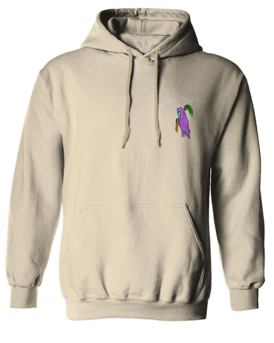 Cool Bones Surf Hoodie - Summer Palm Graphic Till Death Design - Obei Society - Perfect for Beach, Surfing & Streetwear Fashion