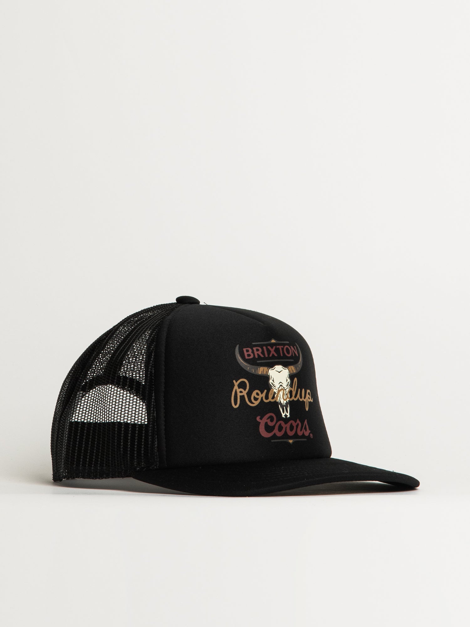 Brixton Coors Round Up MVP Trucker Hat - Stylish Vintage Baseball Cap for Men & Women - Perfect for Outdoor Activities, Sports, and Casual Wear