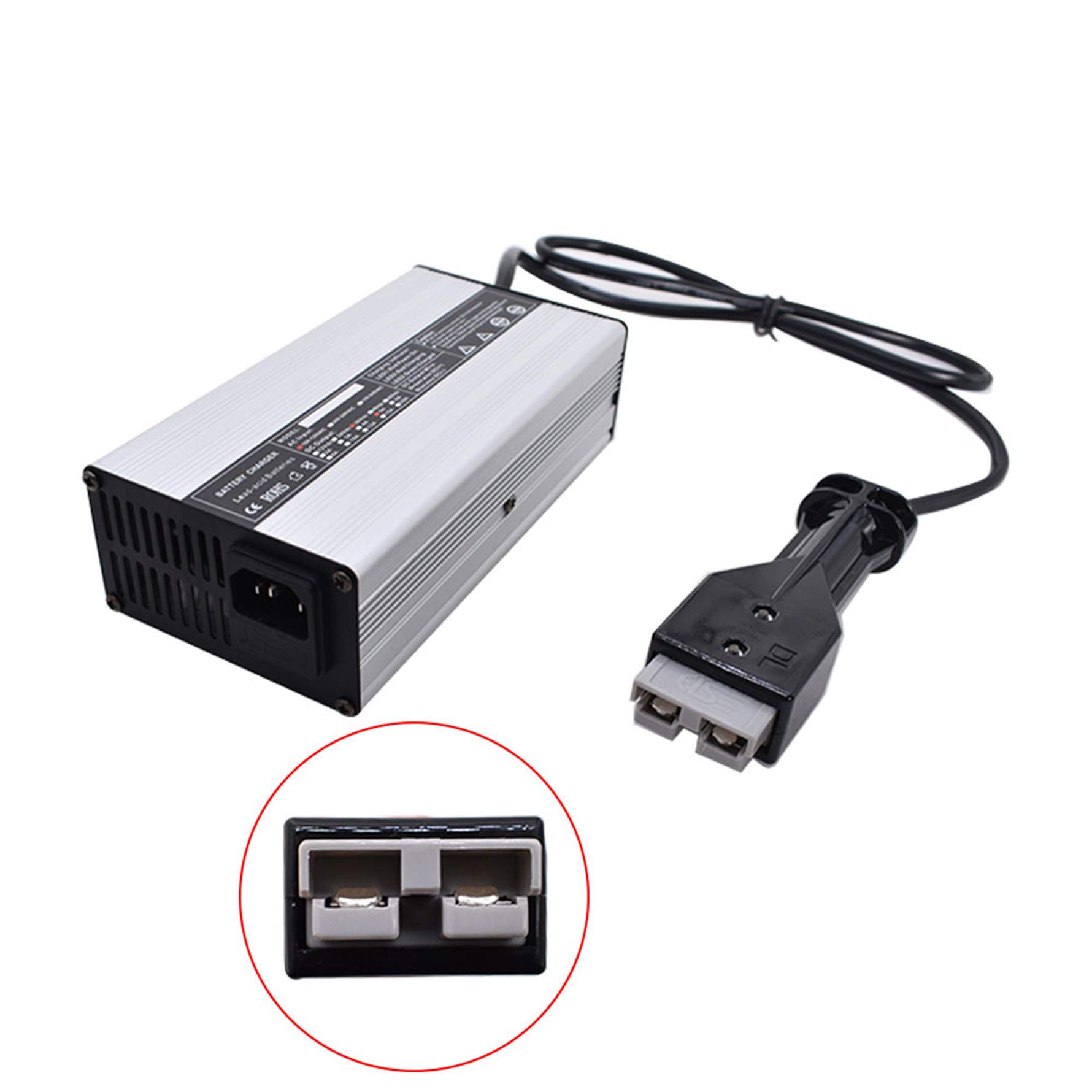 36V 5A Golf Cart Battery Charger with SB50 Plug - Portable Lightweight Slim Charger for EZGO TXT, Club Car & Yamaha Golf Carts - Perfect for Home, Course & RV Use