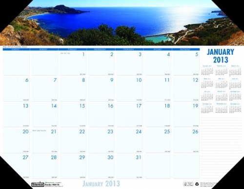 Eco-Friendly Recycled Coastlines Monthly Desk Calendar 2024 - Sustainable Office Planner with Stunning Photography | Perfect for Home, Office & Gift Giving
