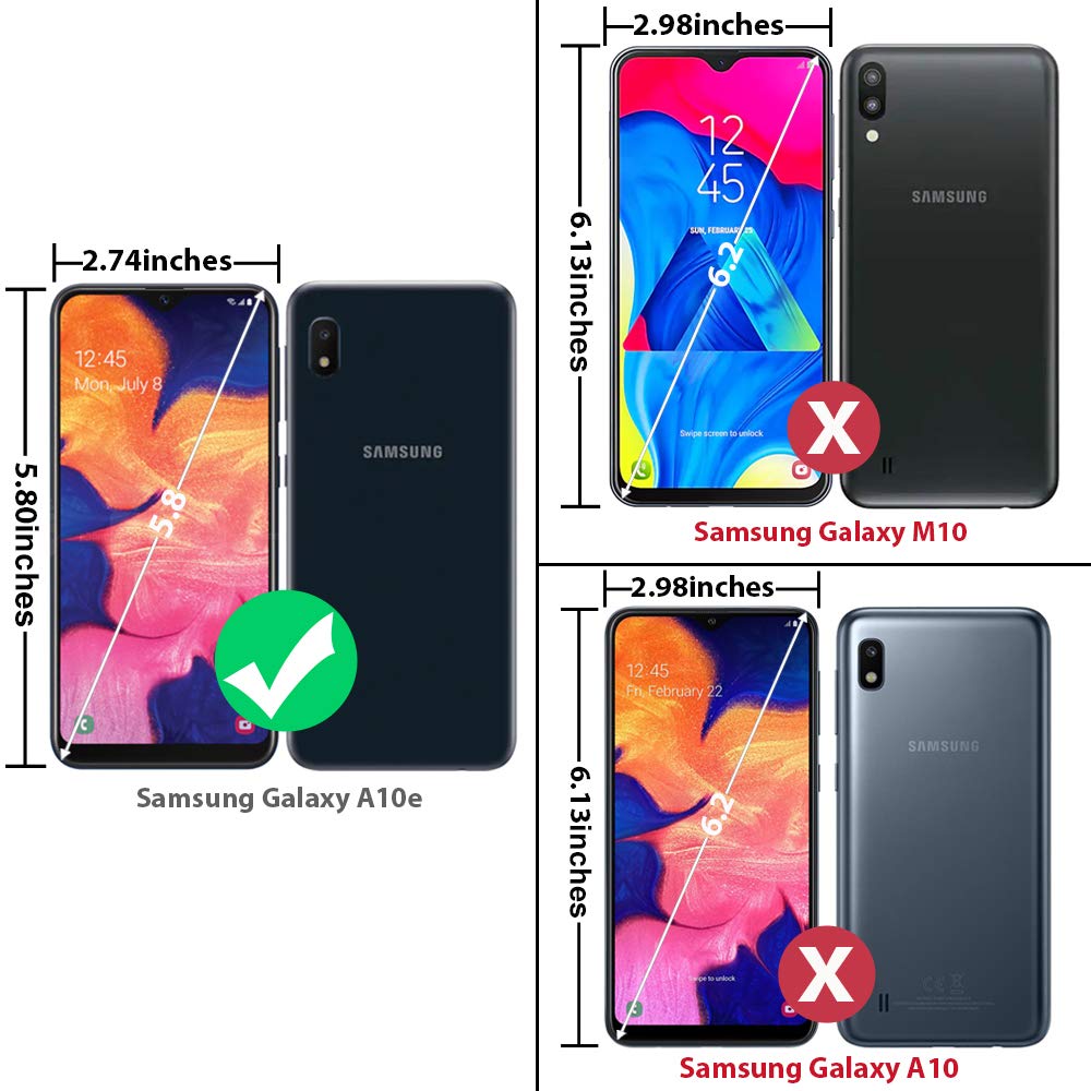 Samsung Galaxy A10E Case with Metal Ring & Kickstand - Magnetic, Shockproof, Drop Protection Phone Cover (Blue) | Perfect for Work, Travel & Daily Use