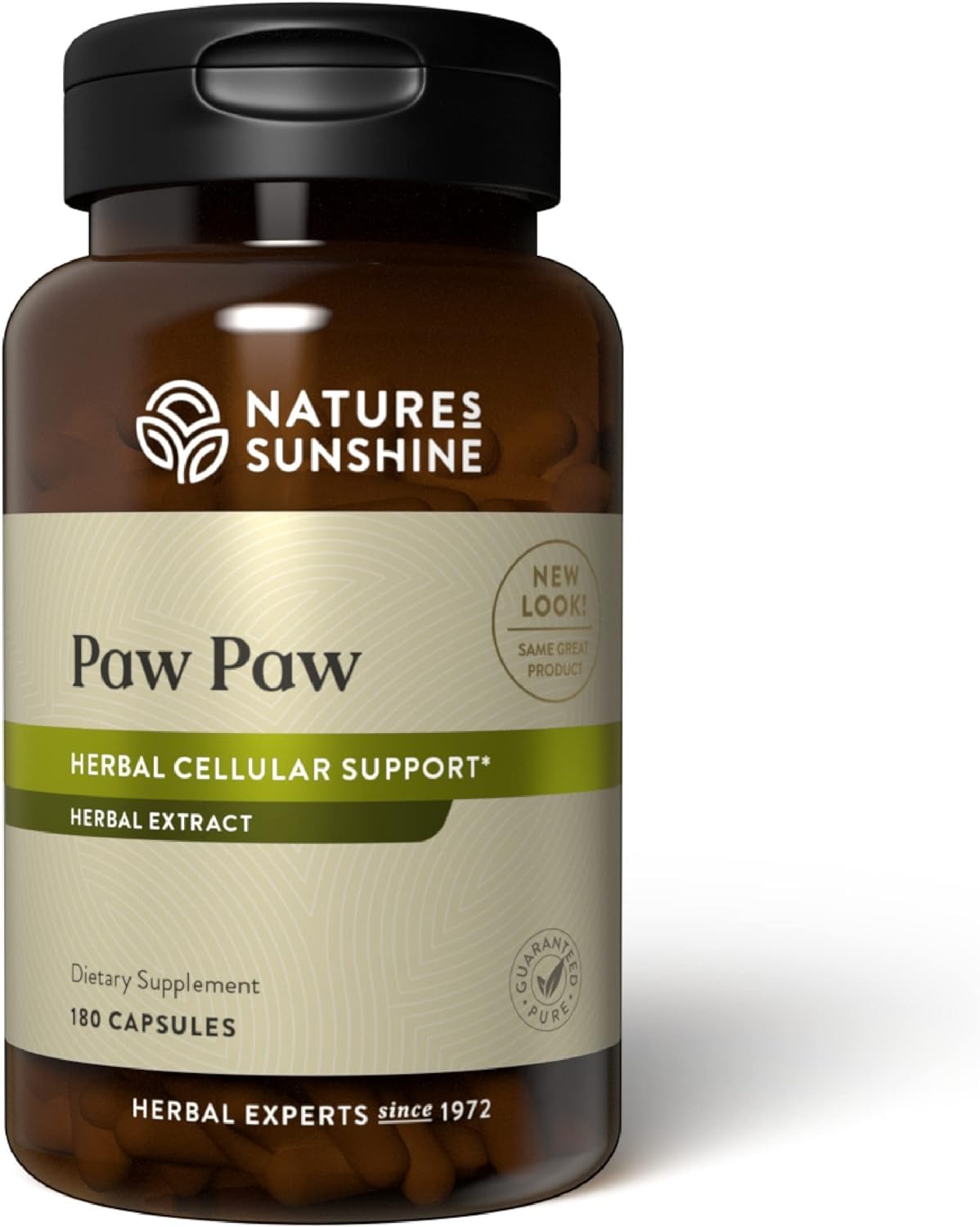 Nature's Sunshine Paw Paw Cell-Reg Supplement - 180 Capsules with 50+ Acetogenins for ATP Production & Blood Circulation Support | Immune System Booster & Cellular Health for Active Lifestyles