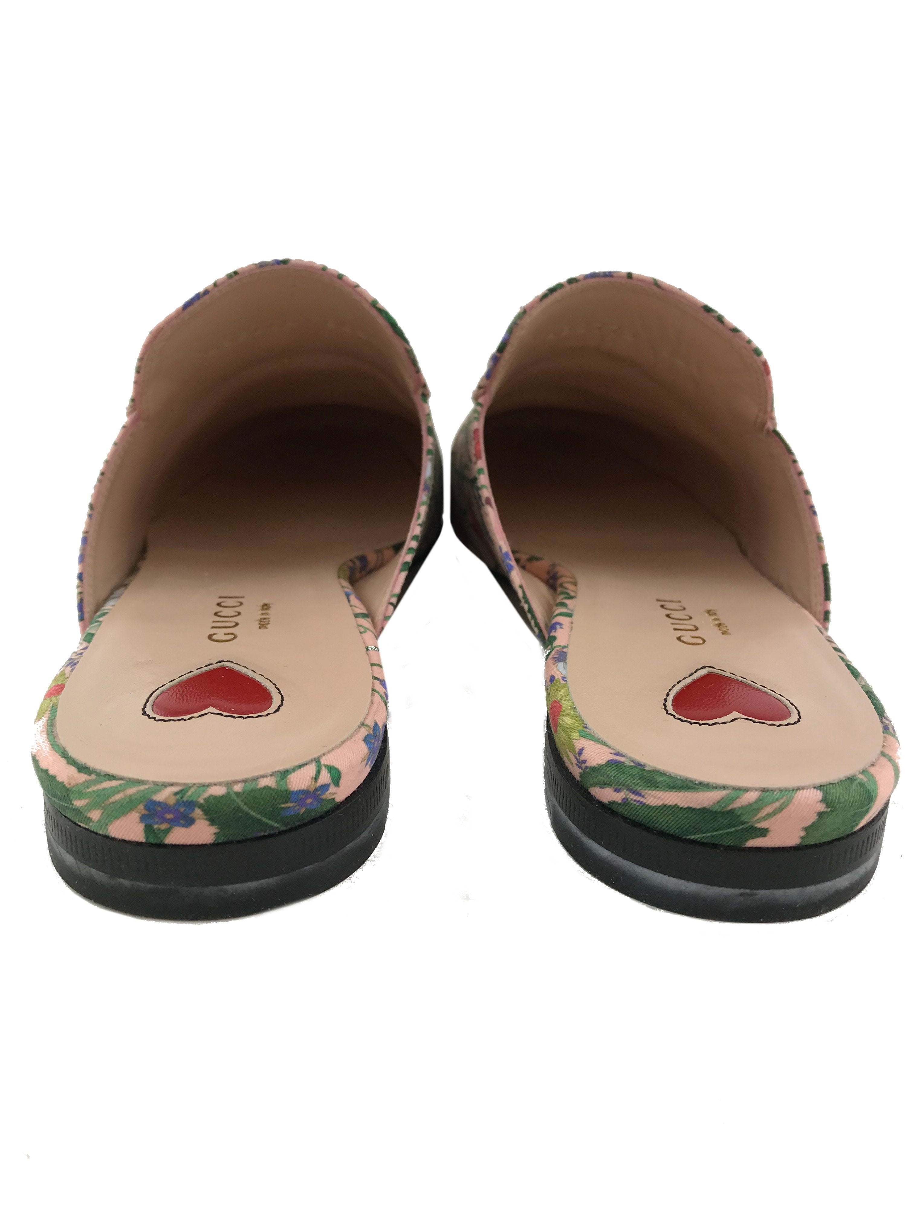 Gucci Princetown New Flora Horsebit Mule Women's Size 6.5 - Luxury Slip-On Loafers for Casual Outings & Office Wear